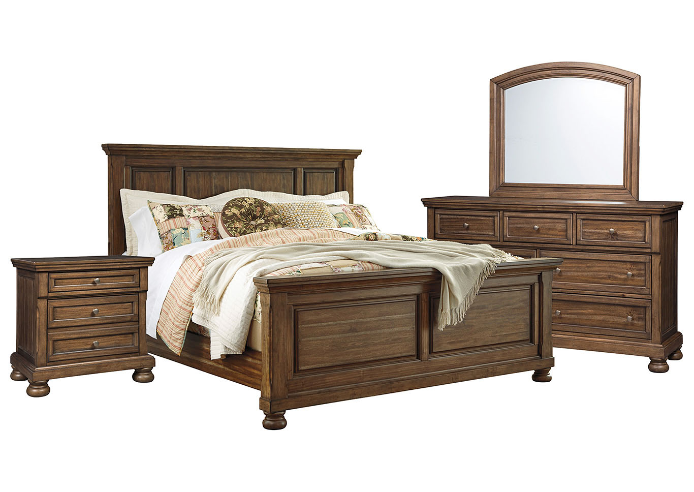 Flynnter Queen Panel Bedroom Set Ivan Smith Furniture