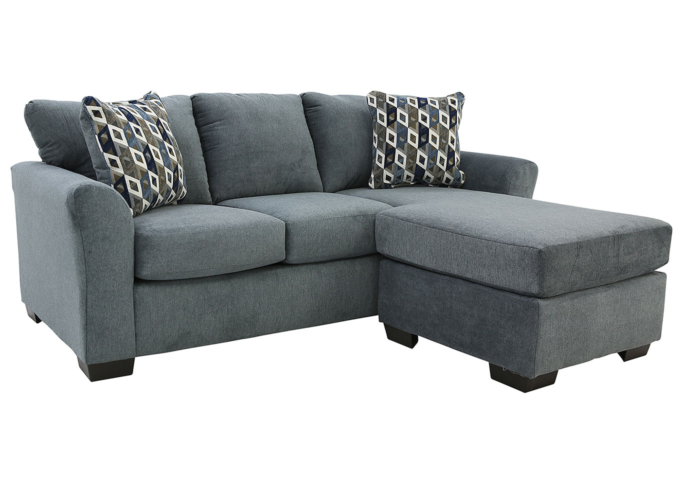 Affordable Furniture Anna Blue/Grey Sofa and Chaise