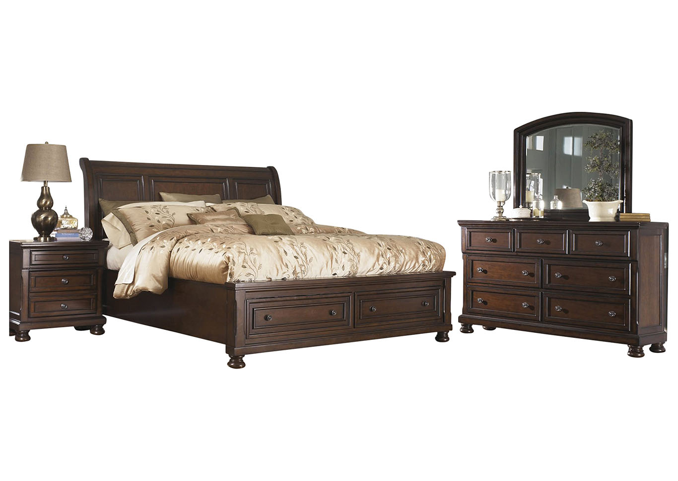 porter 6-piece king bedroom nebraska furniture