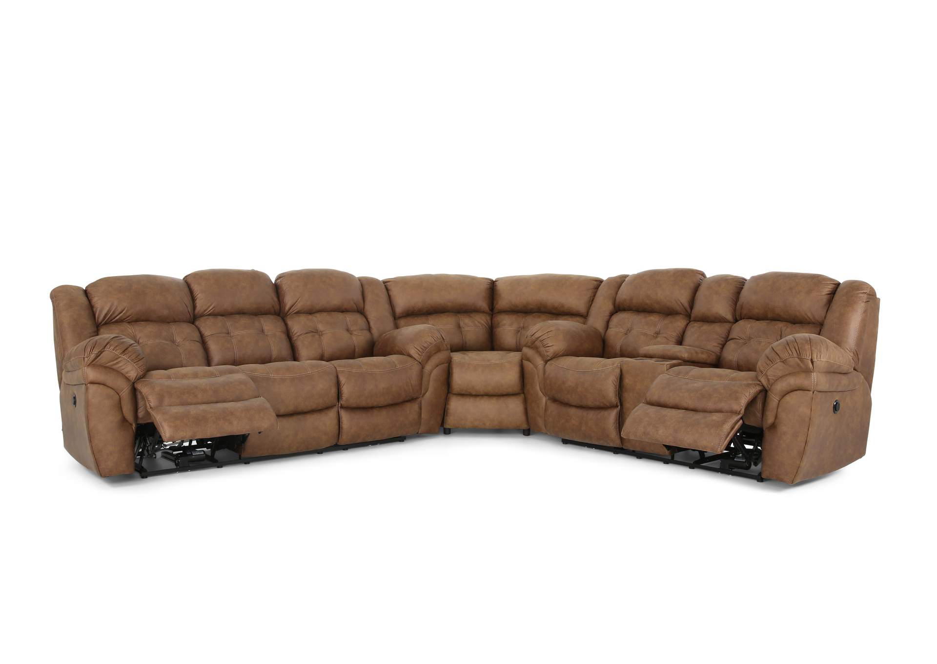 HAYGEN ALMOND 3 PIECE 1P POWER SECTIONAL,HOMESTRETCH