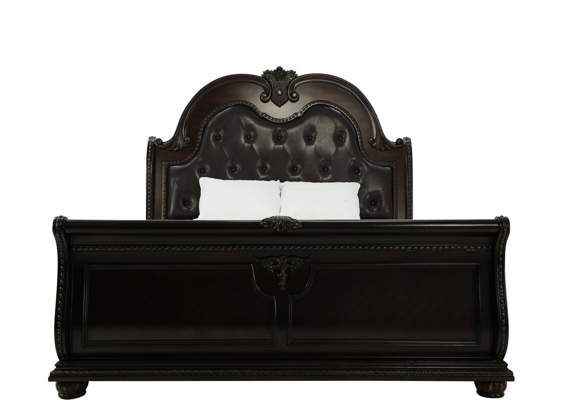 STANLEY CHERRY QUEEN BED,CROWN MARK INT.