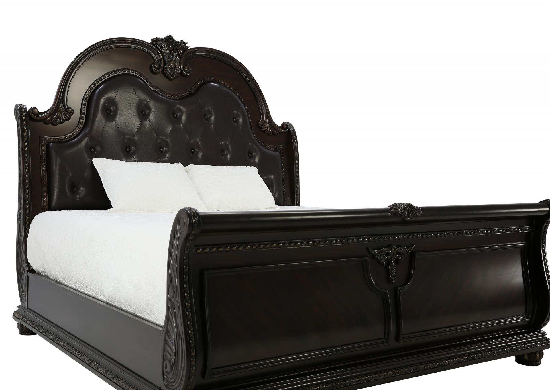 STANLEY CHERRY QUEEN BED,CROWN MARK INT.