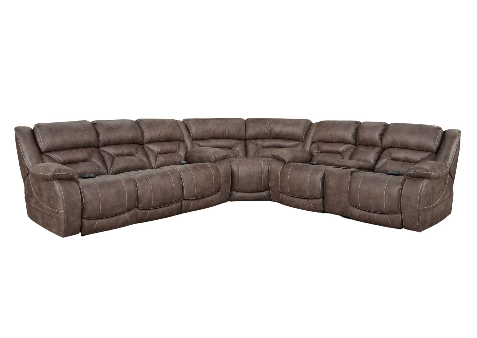 LONE STAR MINK 3 PIECE 3P POWER SECTIONAL