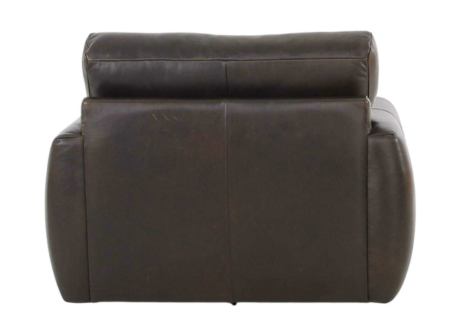 CAMEROON BROWN LEATHER SWIVEL CHAIR,BERNHARDT