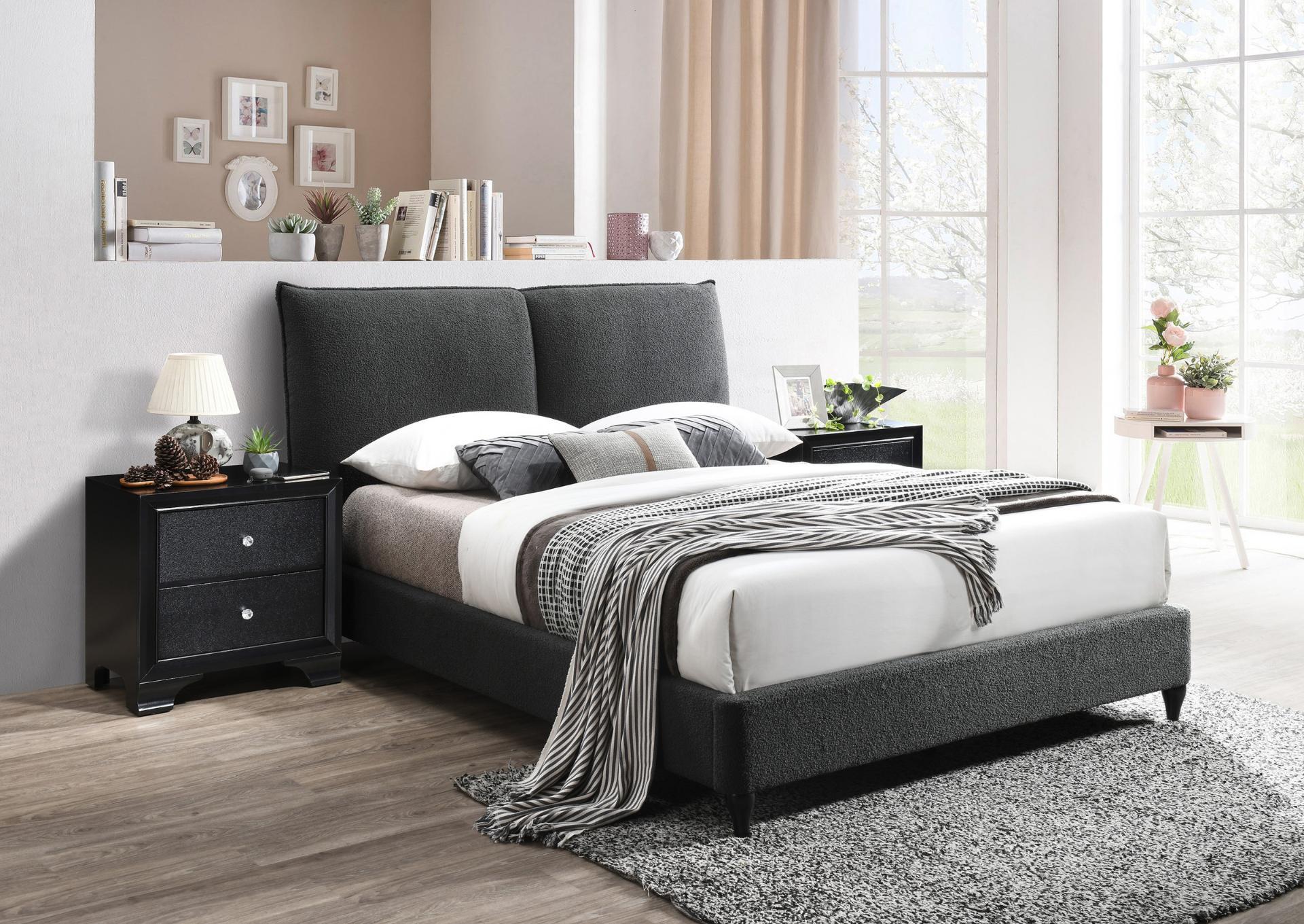 JENN CHARCOAL QUEEN BED,CROWN MARK INT.