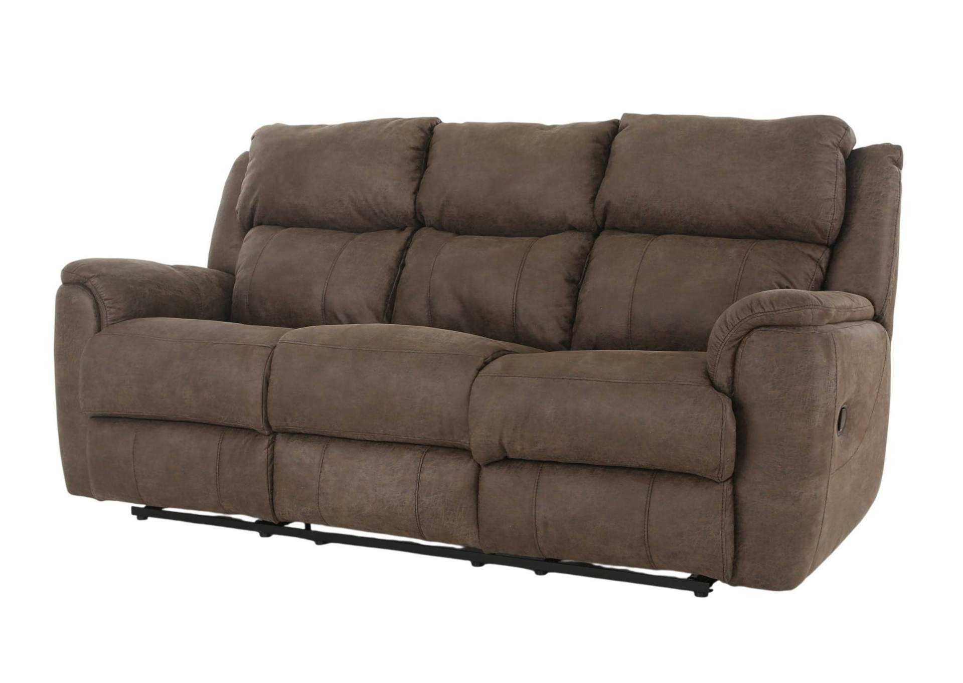 MILO ESPRESSO RECLINING SOFA WITH DROP DOWN TABLE WITH CUPHOLDERS,HOMESTRETCH