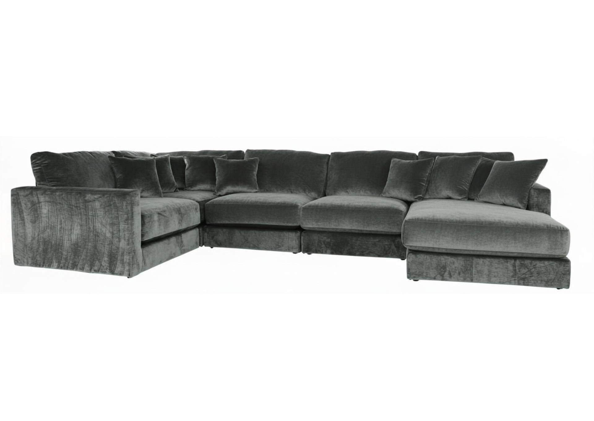 CHESHIRE PINE 5 PIECE SECTIONAL,JA06