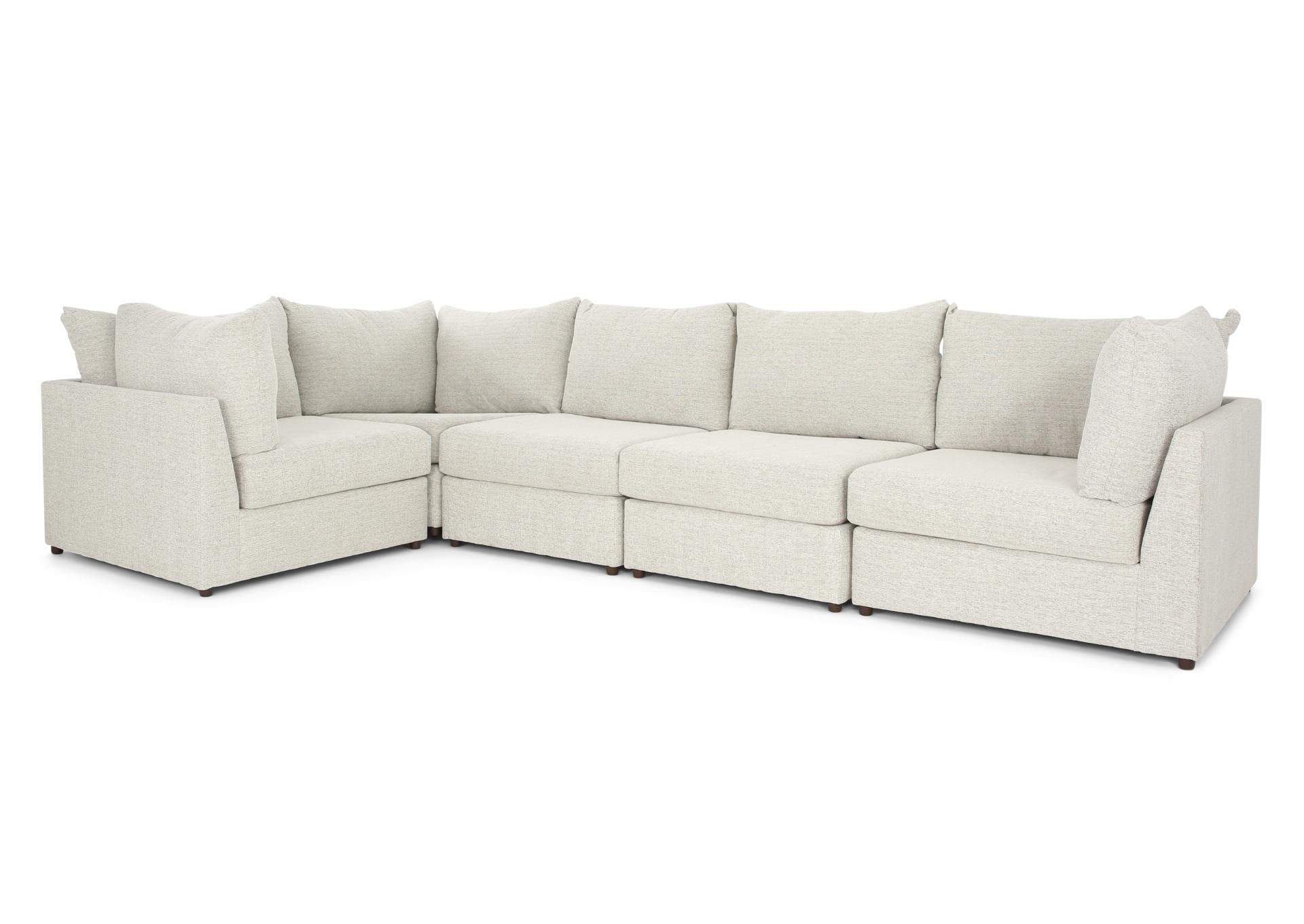 JAMESON ECRU 5 PIECE SECTIONAL,BEHOLD HOME INC