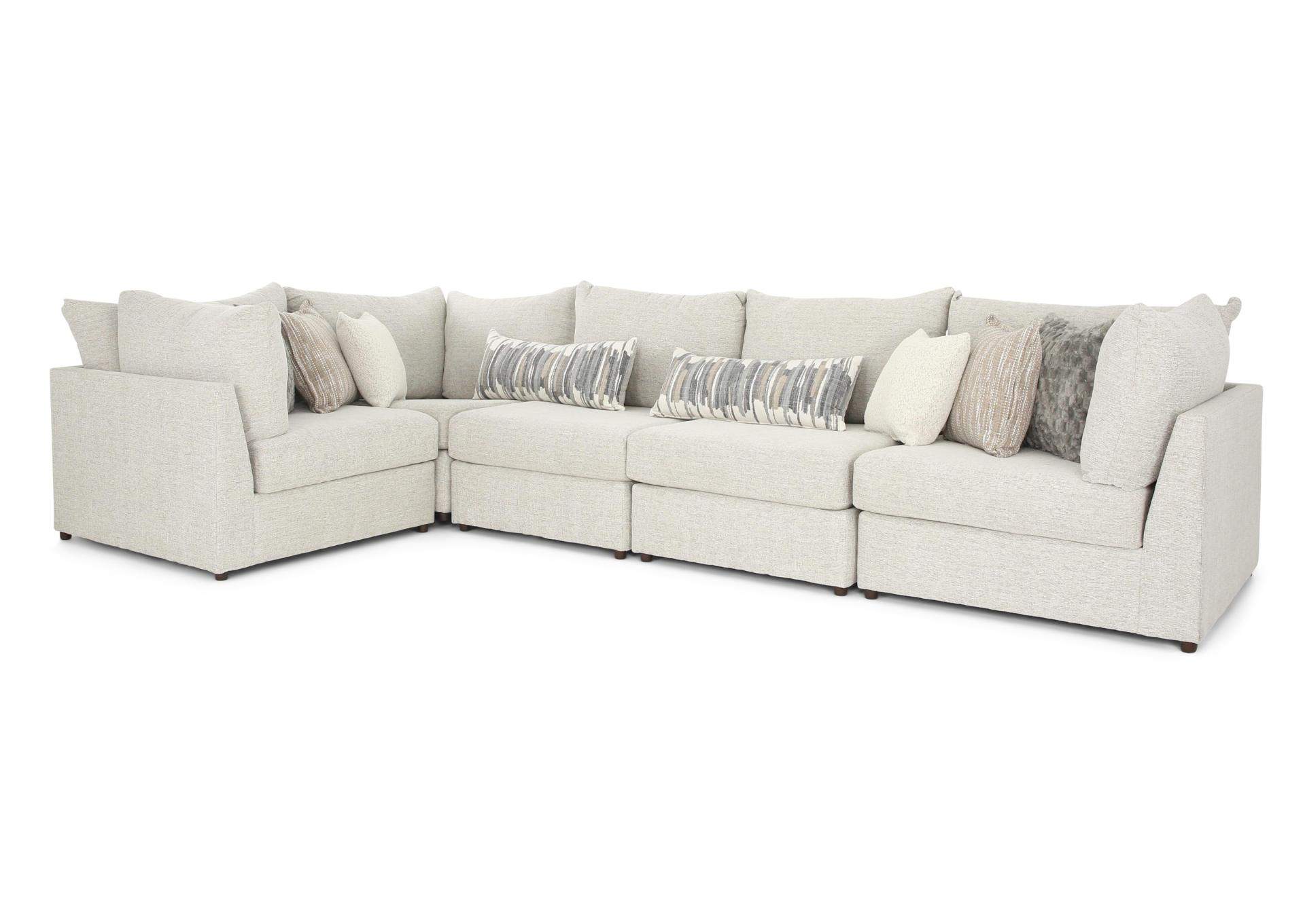 JAMESON ECRU 5 PIECE SECTIONAL,BEHOLD HOME INC