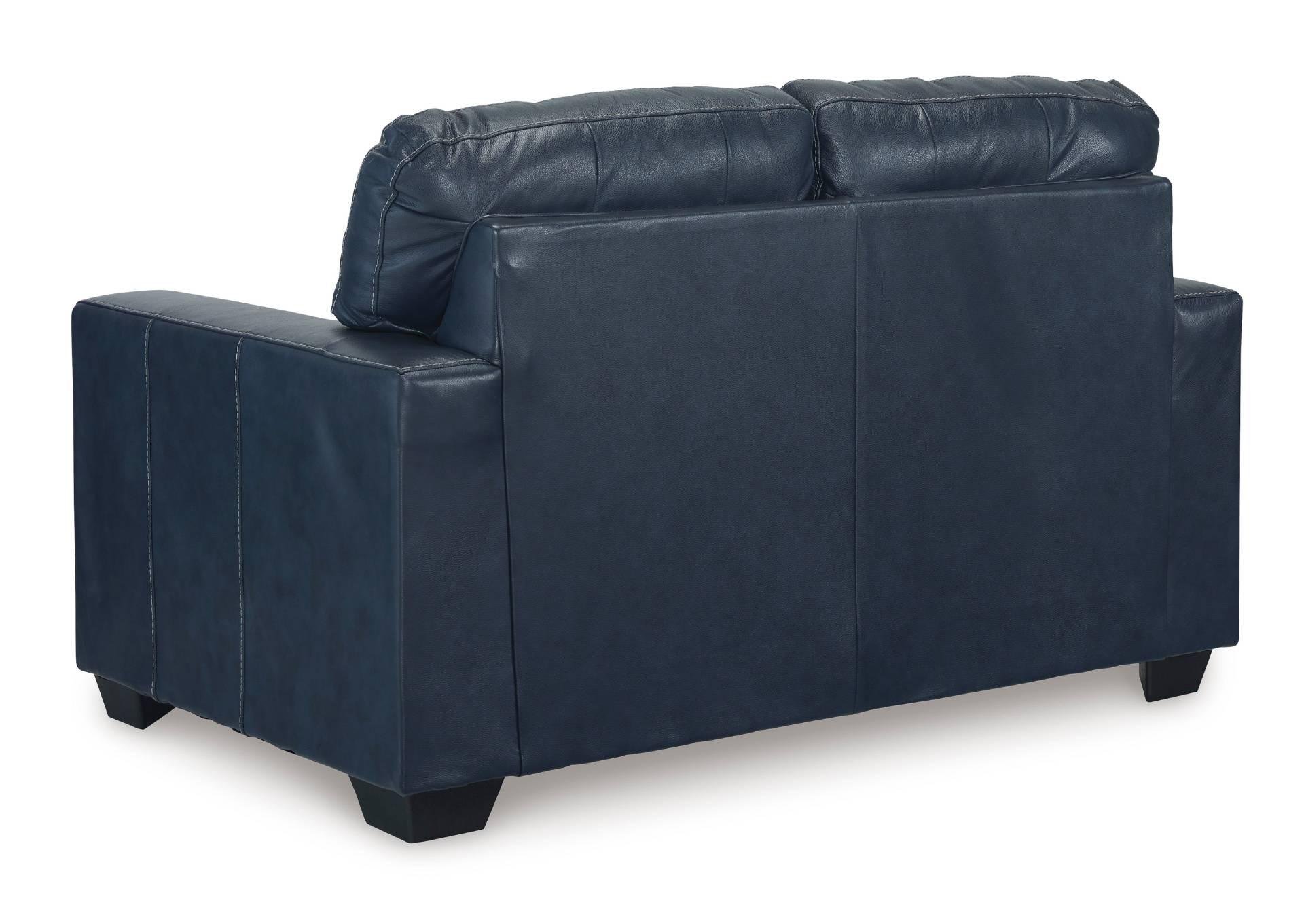 SANTORINE OCEAN LEATHER LOVESEAT,ASHLEY FURNITURE INC.