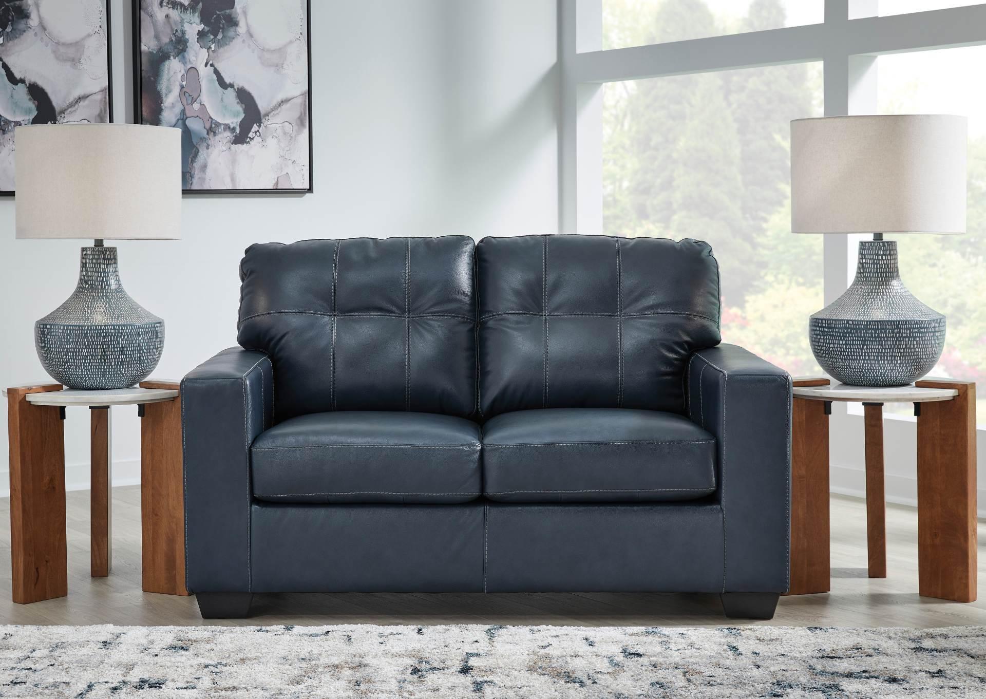 SANTORINE OCEAN LEATHER LOVESEAT,ASHLEY FURNITURE INC.