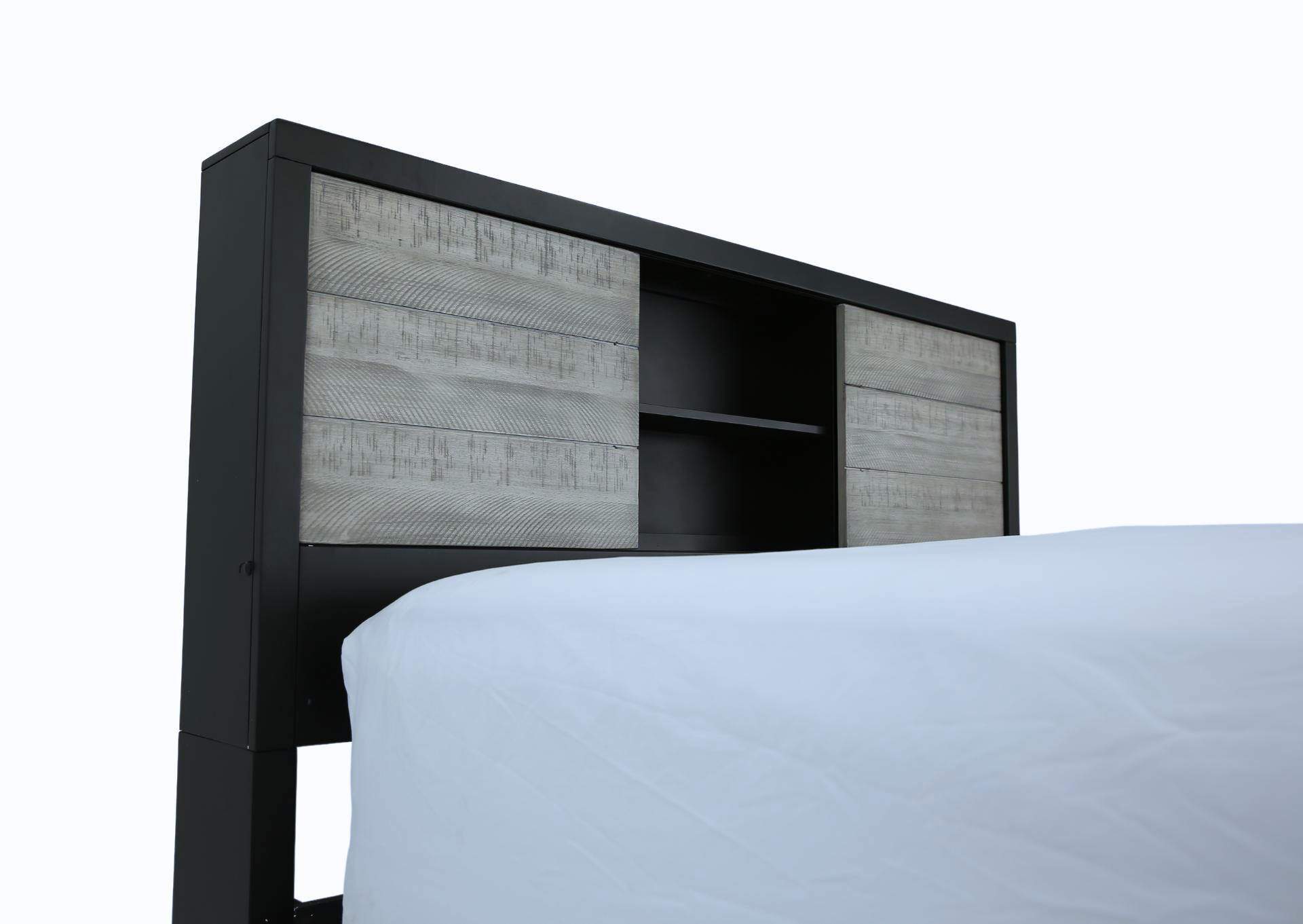 DAUGHTREY BLACK KING BOOKCASE BED,AUSTIN GROUP