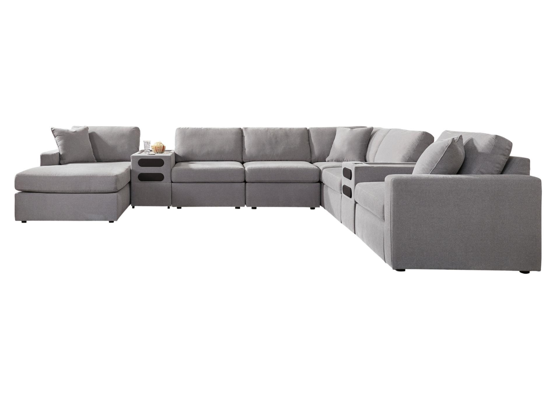 MODMAX GRANITE 8 PIECE SECTIONAL WITH AUDIO SYSTEM,ASHLEY FURNITURE INC.