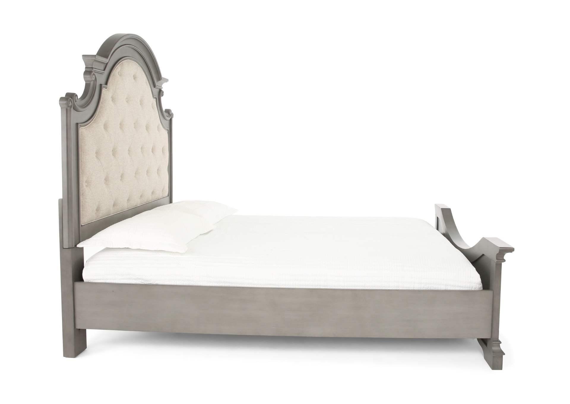 HAVEN GREY KING UPHOLSTERED BED,LIFESTYLE FURNITURE