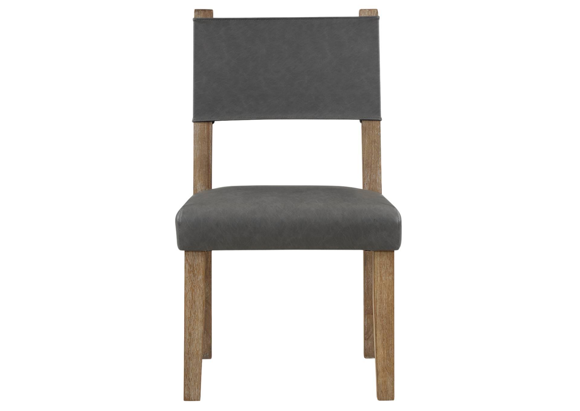 AUBREY GREY SIDE CHAIR,STEVE SILVER COMPANY