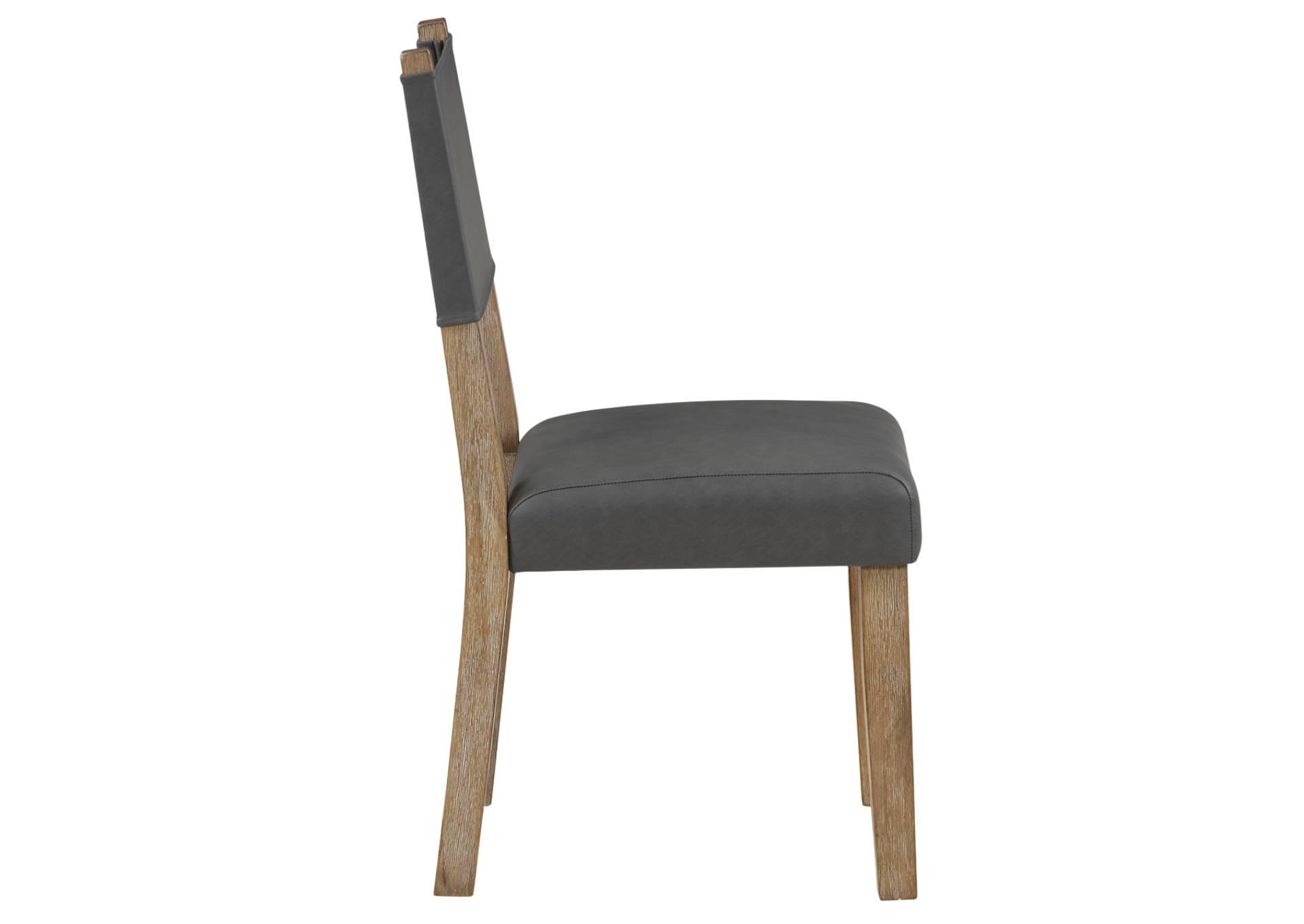 AUBREY GREY SIDE CHAIR,STEVE SILVER COMPANY