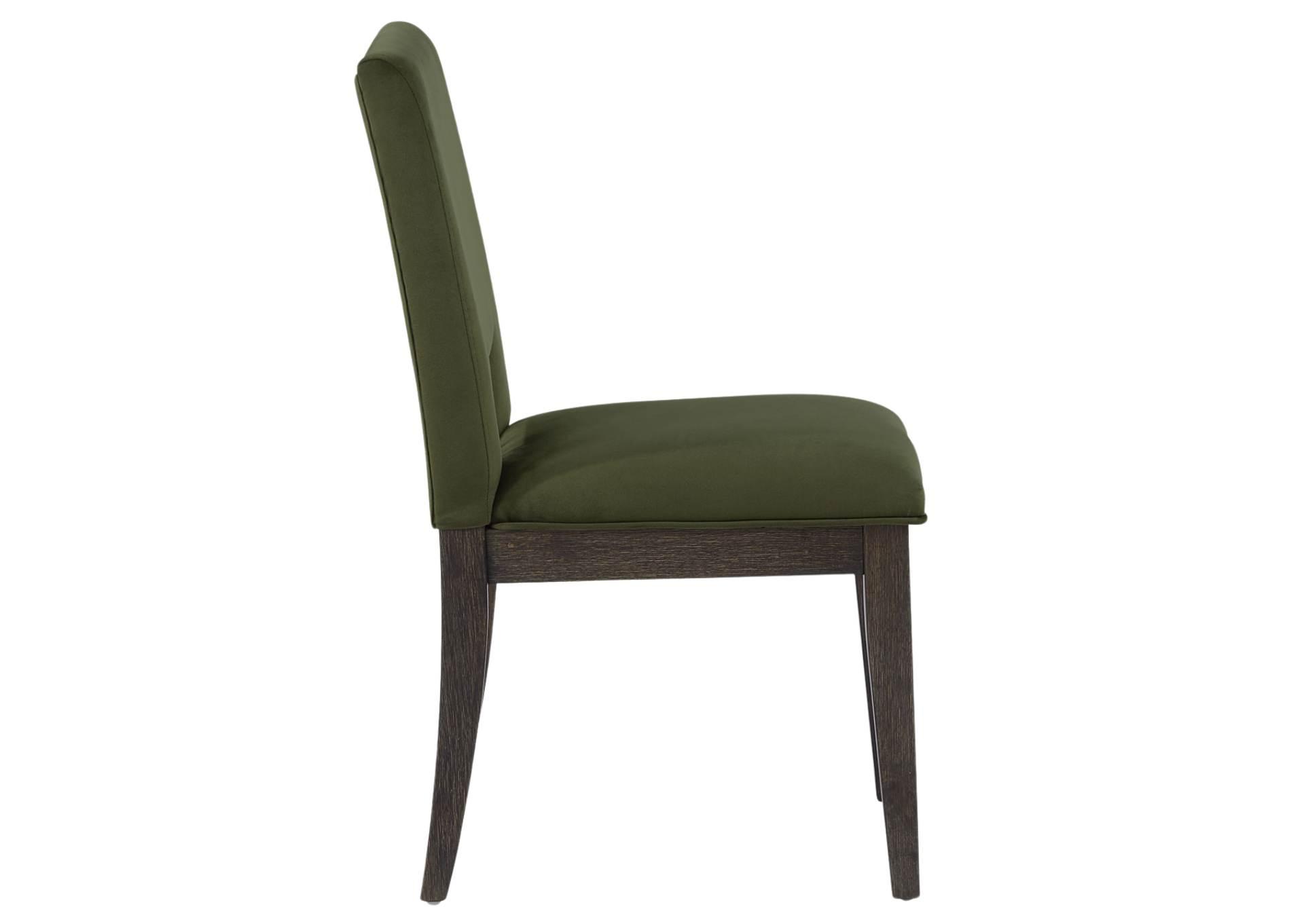 EVAN GREEN SIDE CHAIR,STEVE SILVER COMPANY