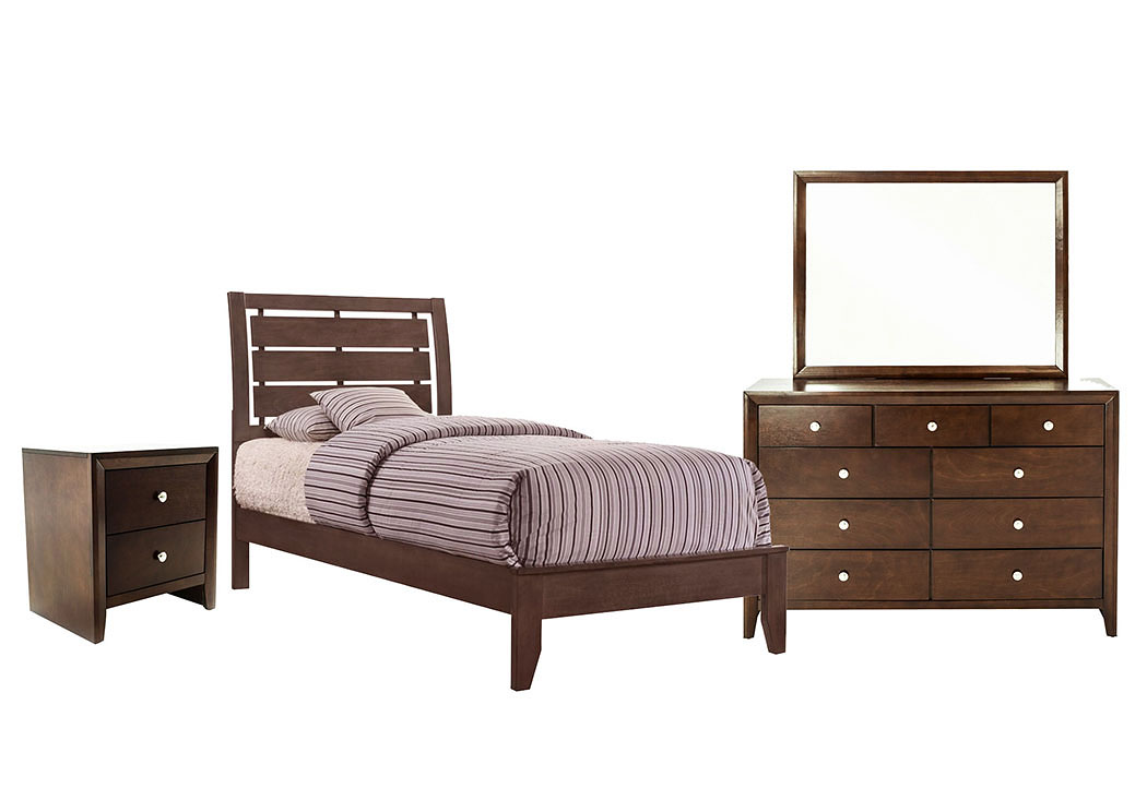 Evan Cherry Twin Bedroom Set Ivan Smith Furniture