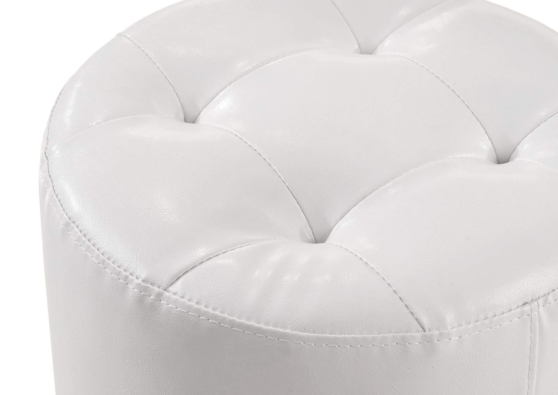 MORGAN WHITE VANITY STOOL,CROWN MARK INT.
