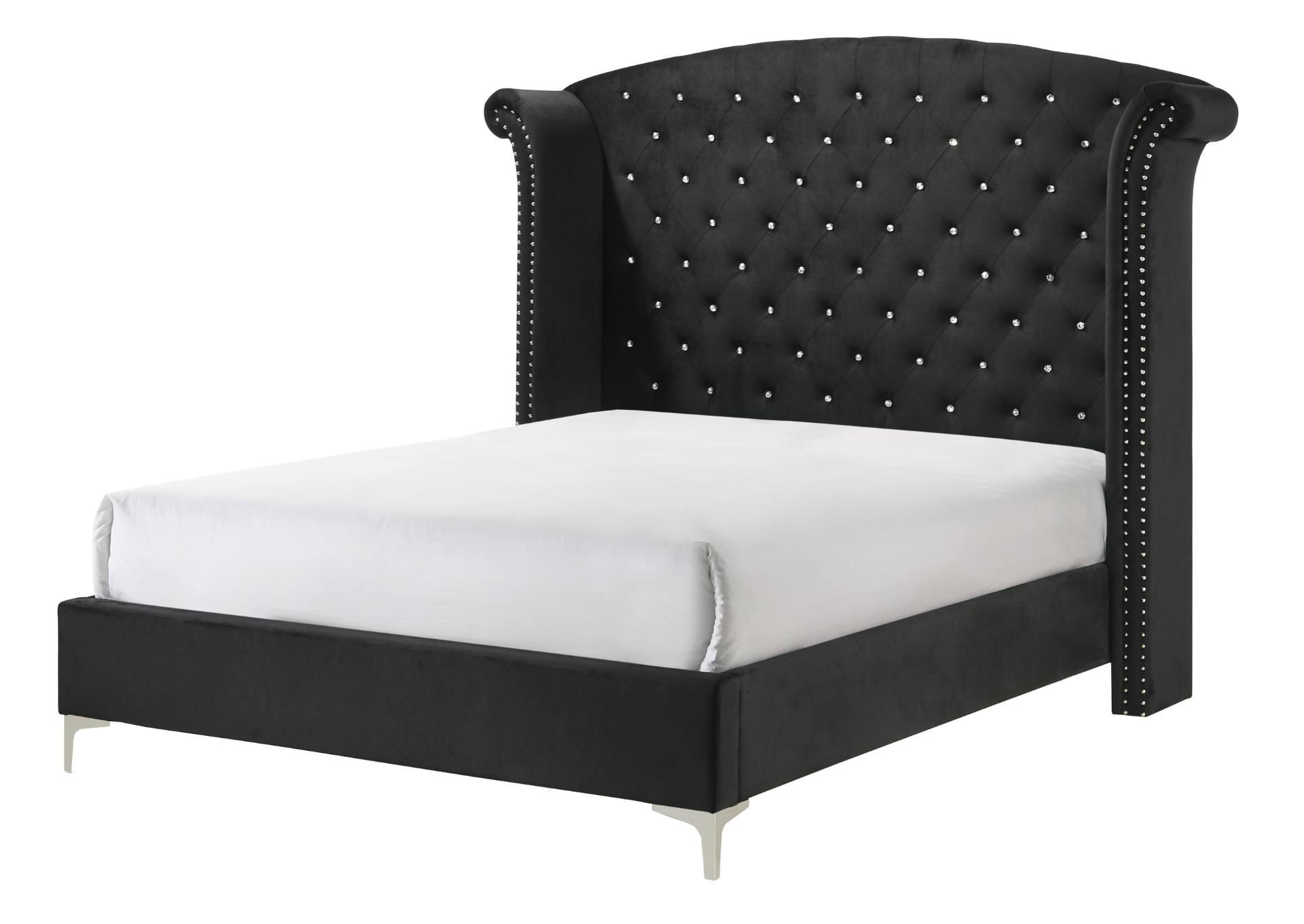 LUCINDA BLACK KING BED,CROWN MARK INT.