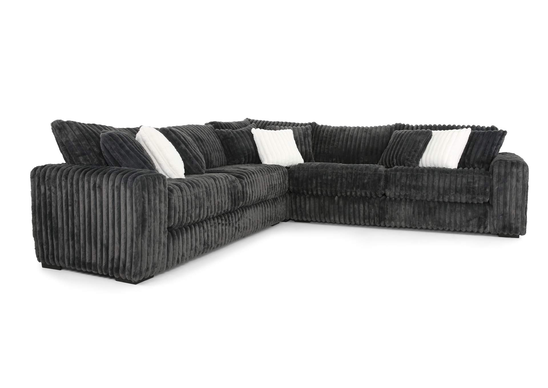 MONDO MONSTER GUNMETAL 3 PIECE SECTIONAL,ALBANY INDUSTRIES, INC.