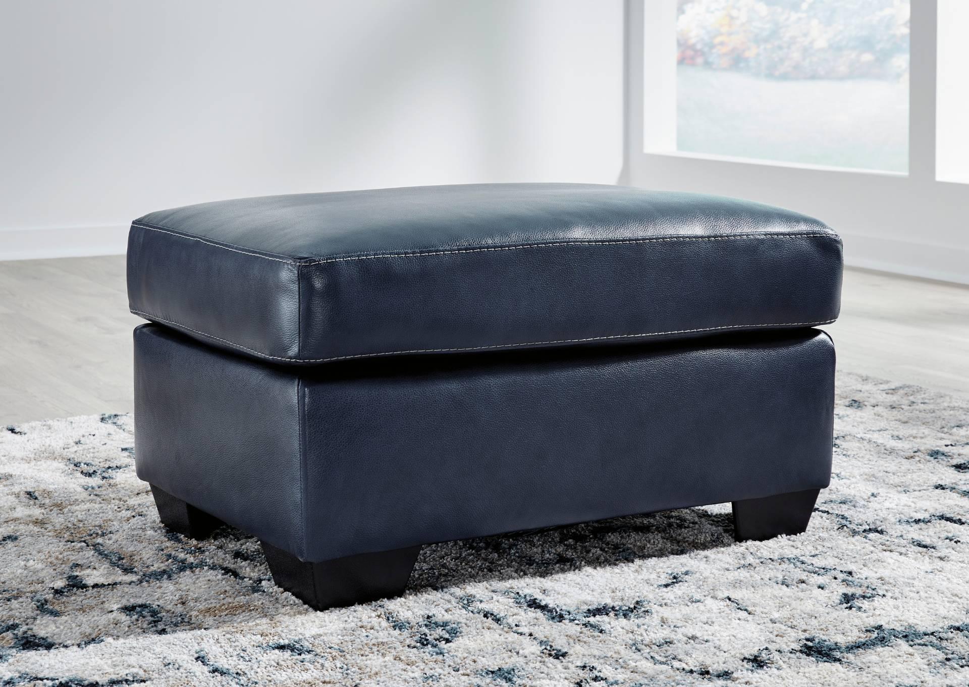 SANTORINE OCEAN LEATHER OTTOMAN,ASHLEY FURNITURE INC.