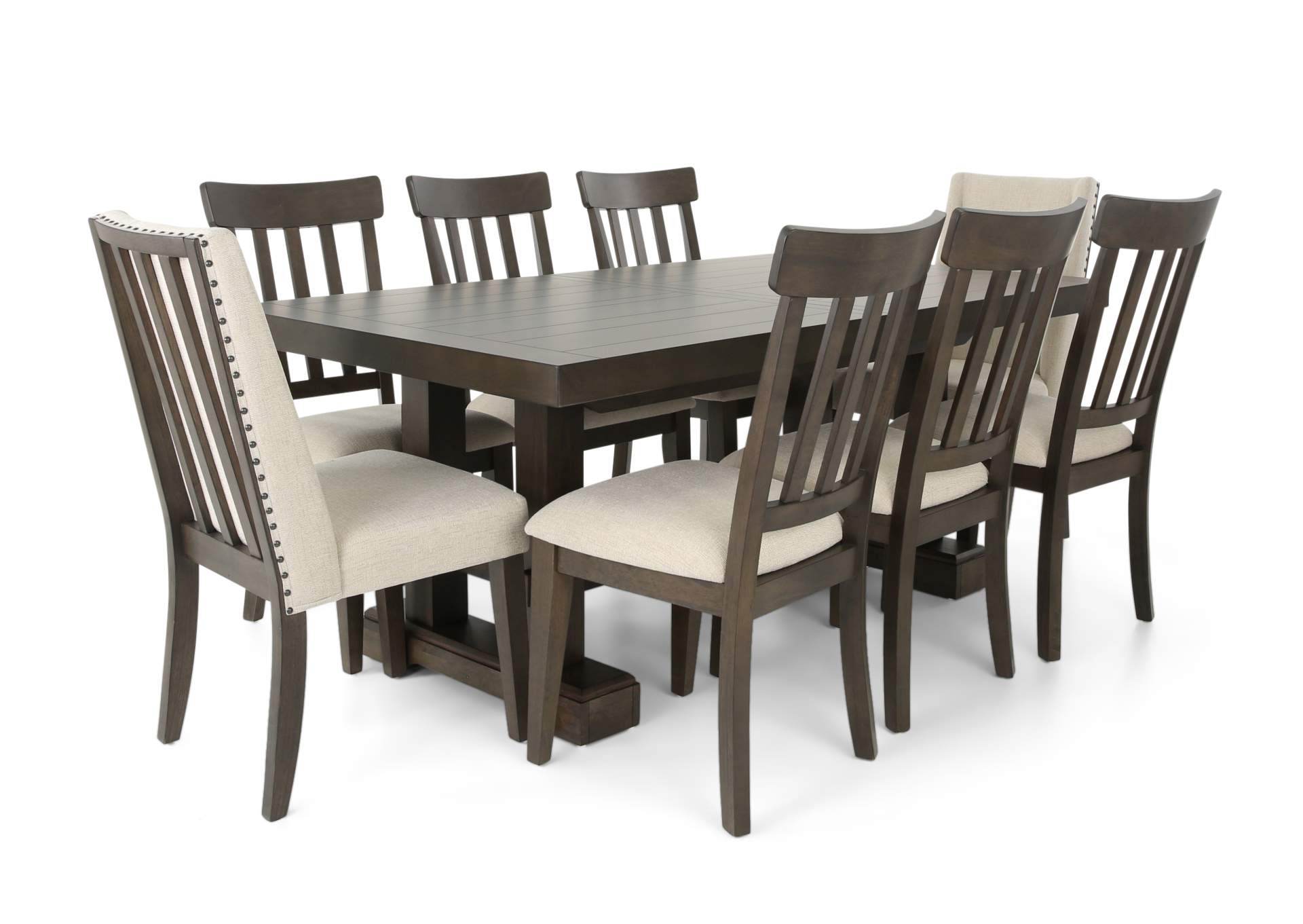 NAPA DARK 9 PIECE DINING SET,STEVE SILVER COMPANY