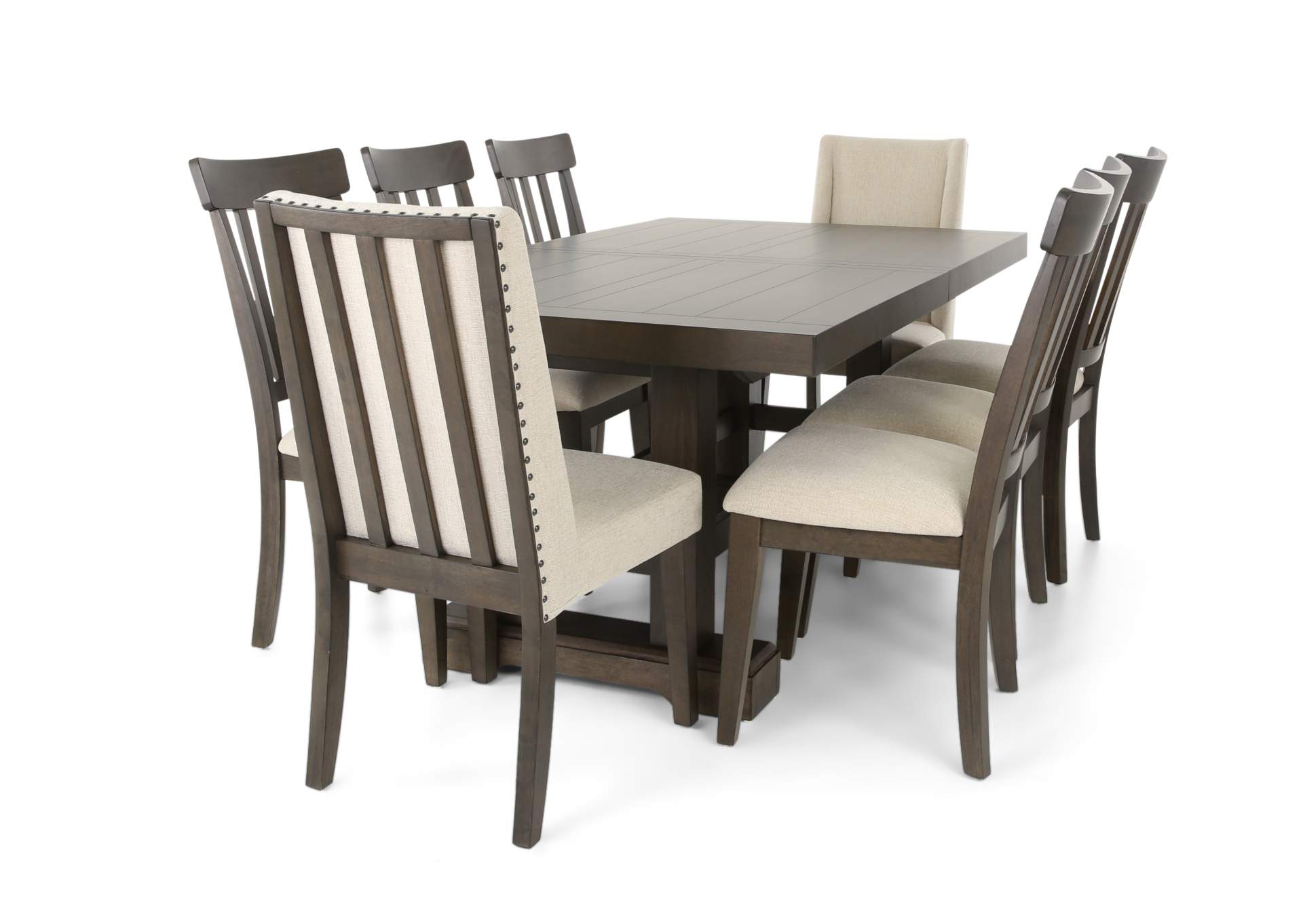 NAPA DARK 9 PIECE DINING SET,STEVE SILVER COMPANY