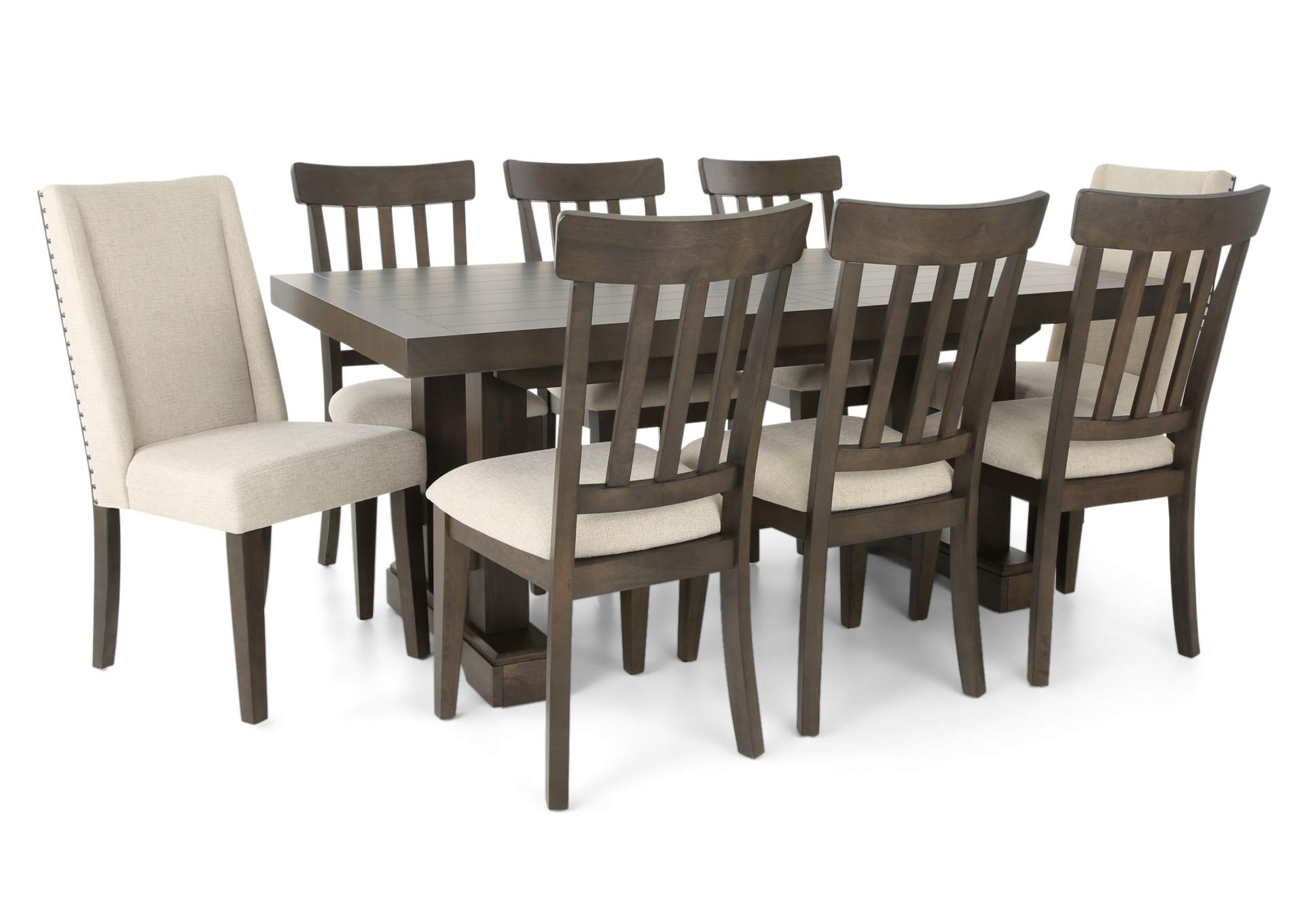 NAPA DARK 9 PIECE DINING SET,STEVE SILVER COMPANY