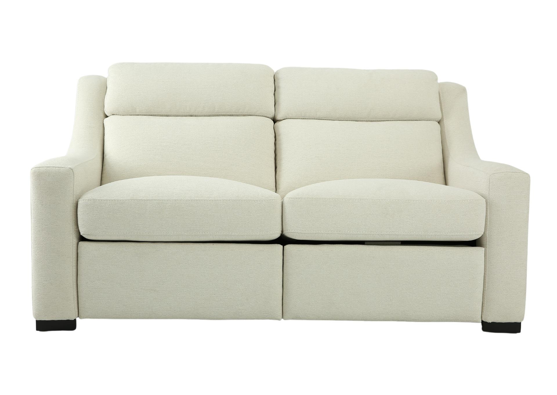 GERMAIN CREAM POWER RECLINING LOVESEAT