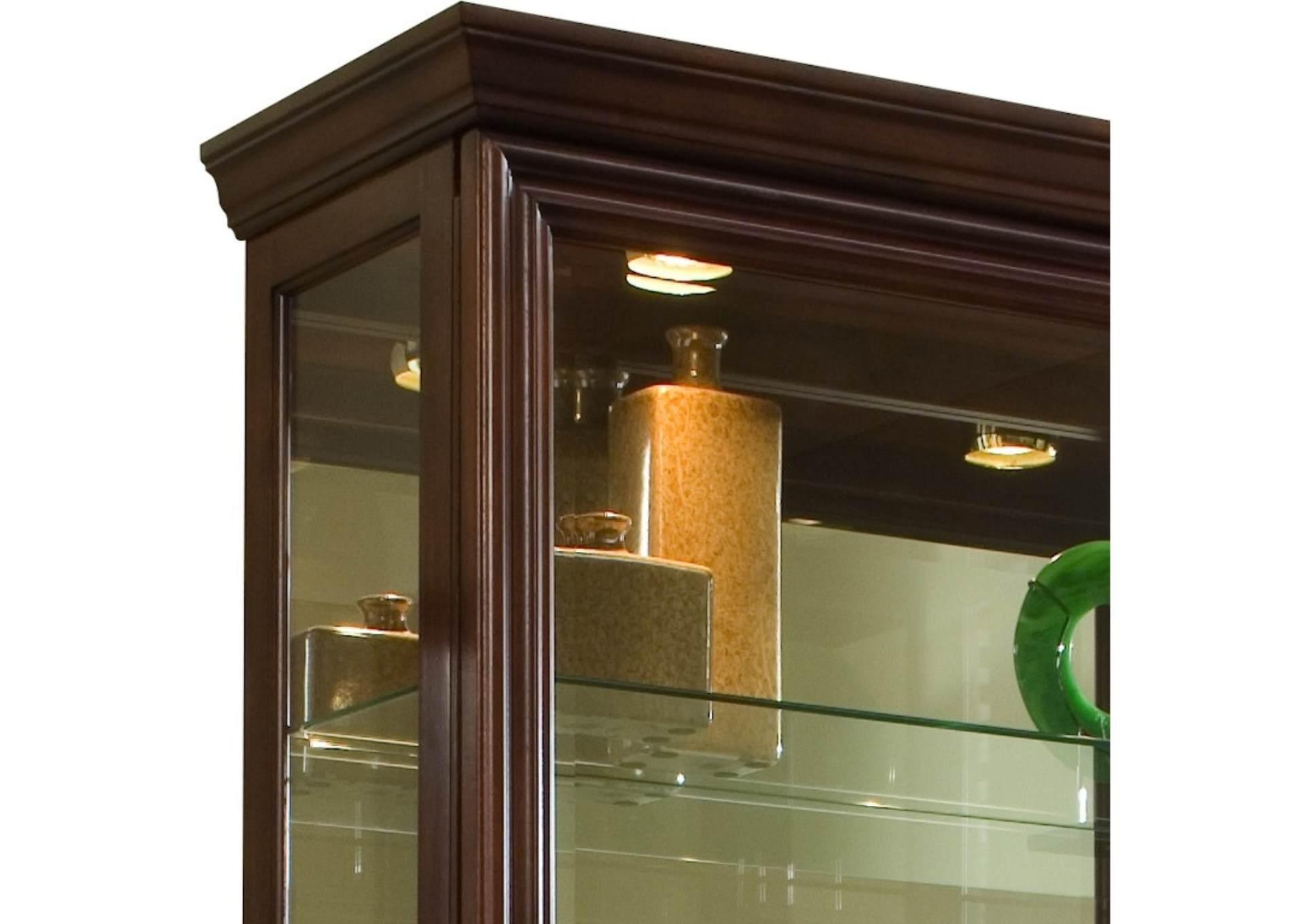 TWO WAY SLIDING DOOR CURIO,PULASKI FURNITURE CORPORATION