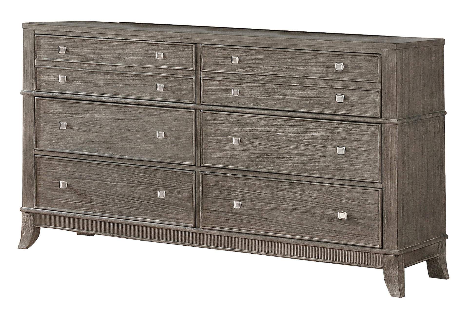 MINDI BRUSHED GRAY DRESSER