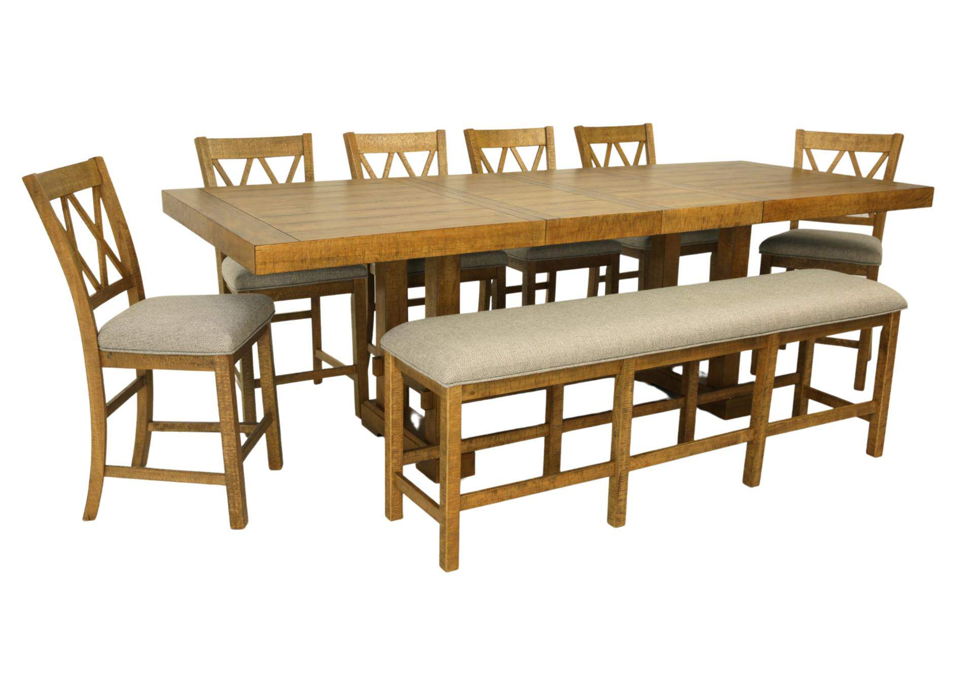 8 piece counter height best sale dining set