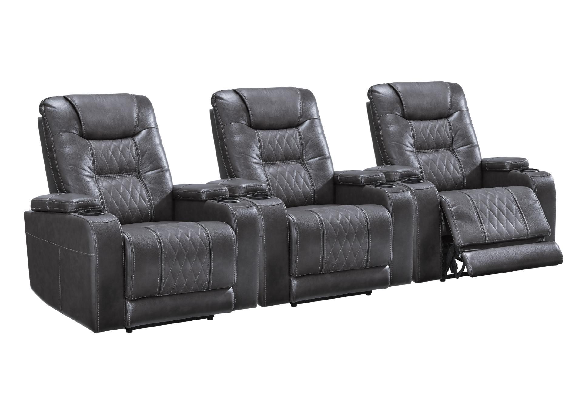 COMPOSER GRAY POWER 3 PIECE THEATER SEATING,ASHLEY FURNITURE INC.