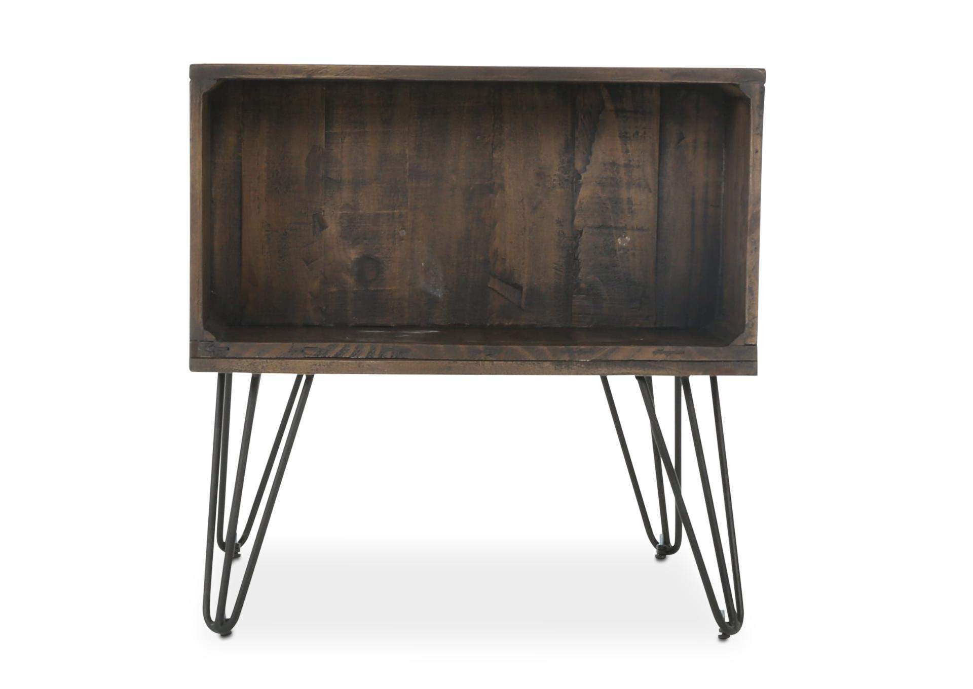 SOL SQUARE STORAGE END TABLE,DESIGN WORKS FURNITURE