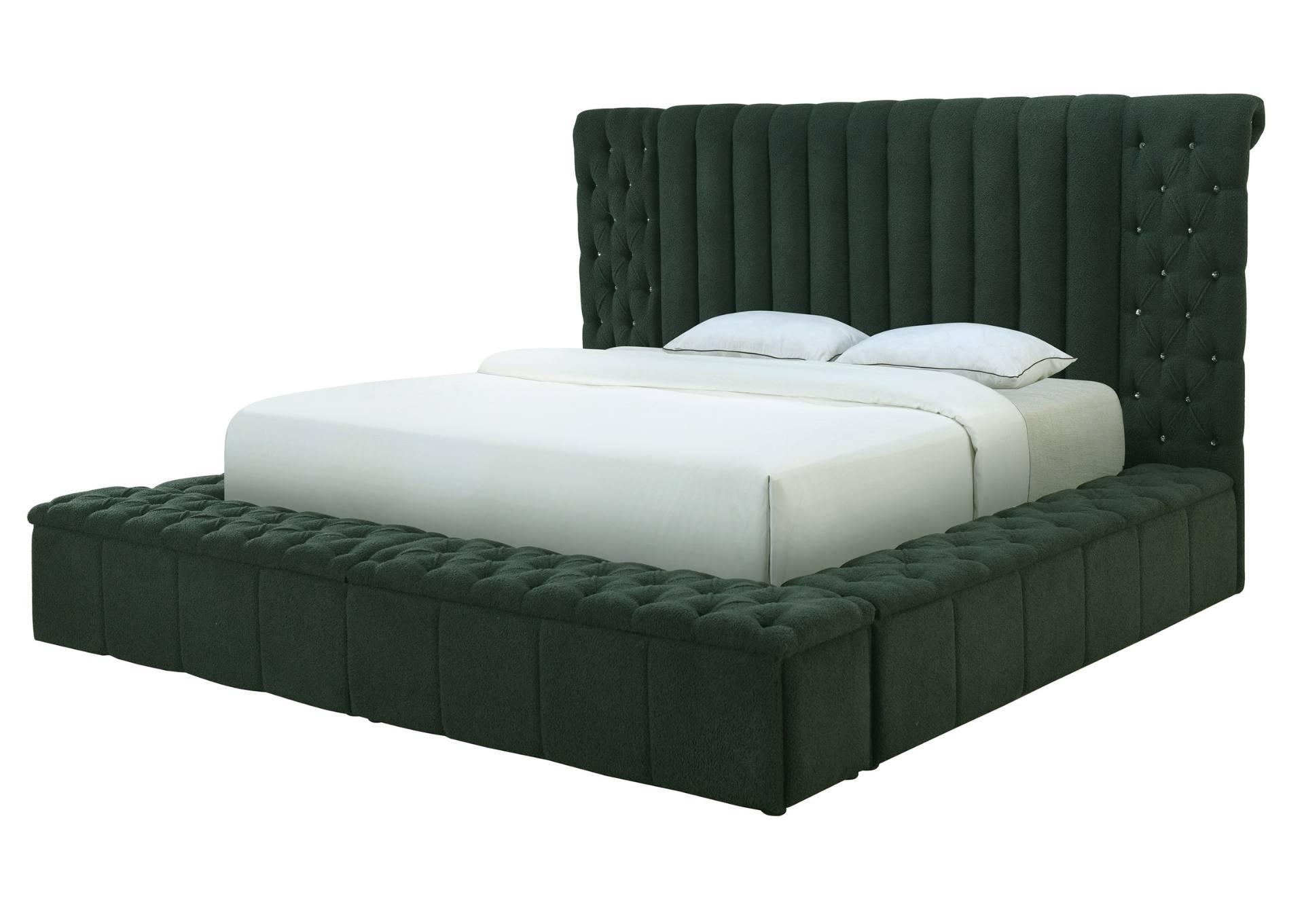 DANBURY CHARCOAL KING BED,CROWN MARK INT.