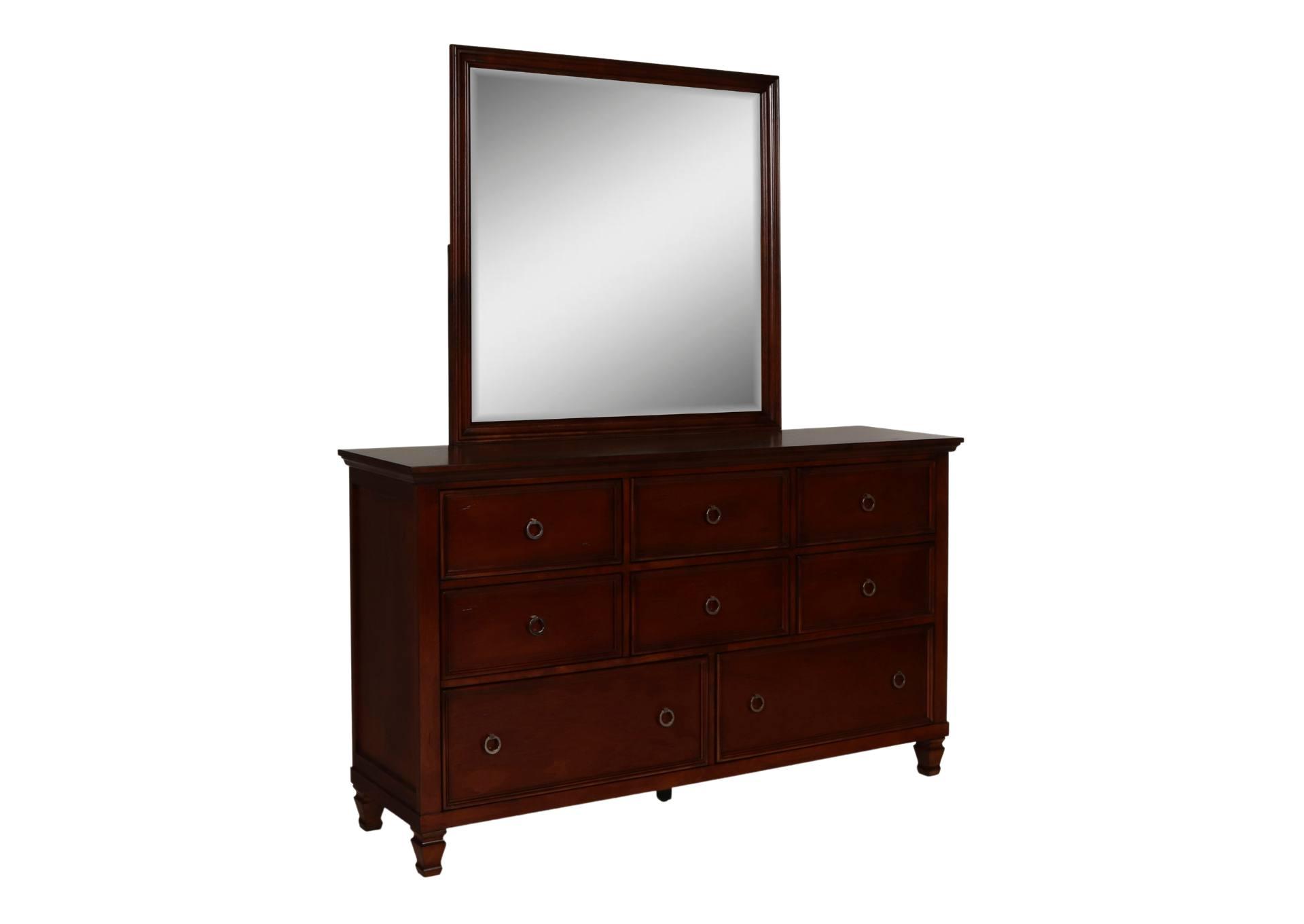 TAMARACK CHERRY DRESSER AND MIRROR,NEW CLASSIC HOME FURNISHING II