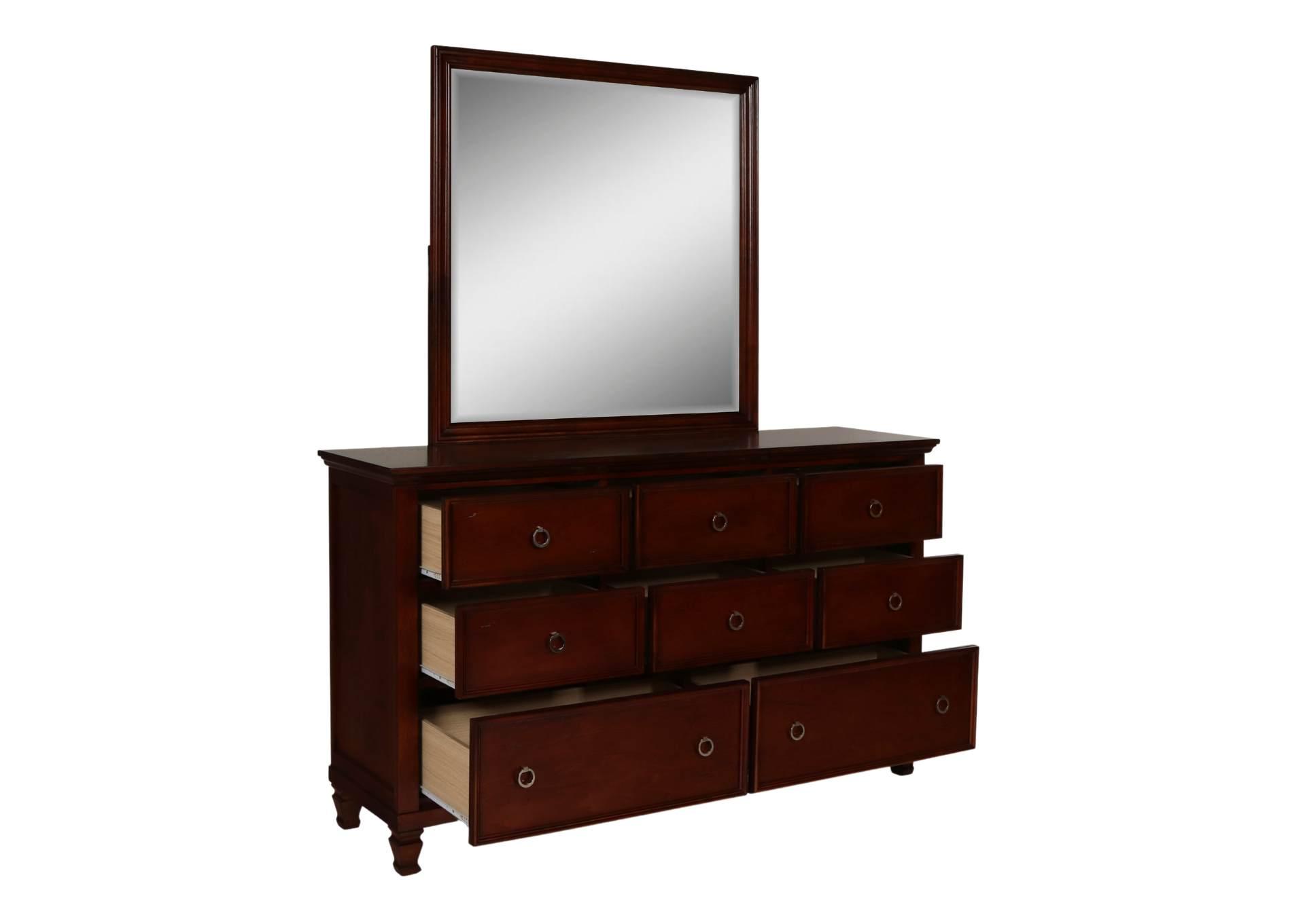 TAMARACK CHERRY DRESSER AND MIRROR,NEW CLASSIC HOME FURNISHING II