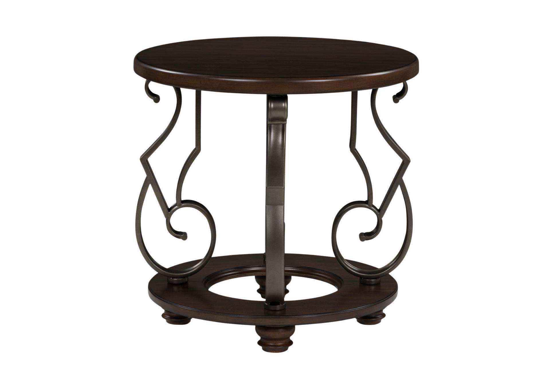 FRALLYN ROUND END TABLE,ASHLEY FURNITURE INC.