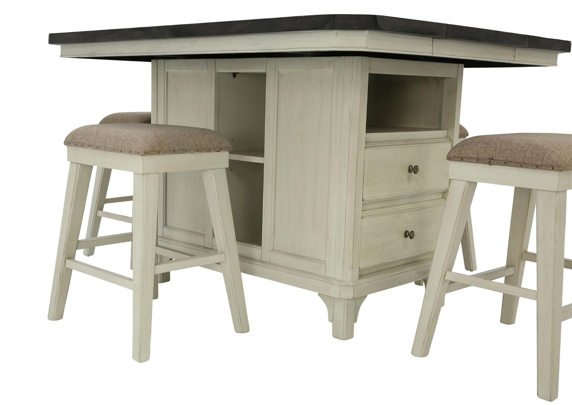 MYSTIC CAY 5PC BACKLESS STOOL DINETTE,AVALON FURNITURE