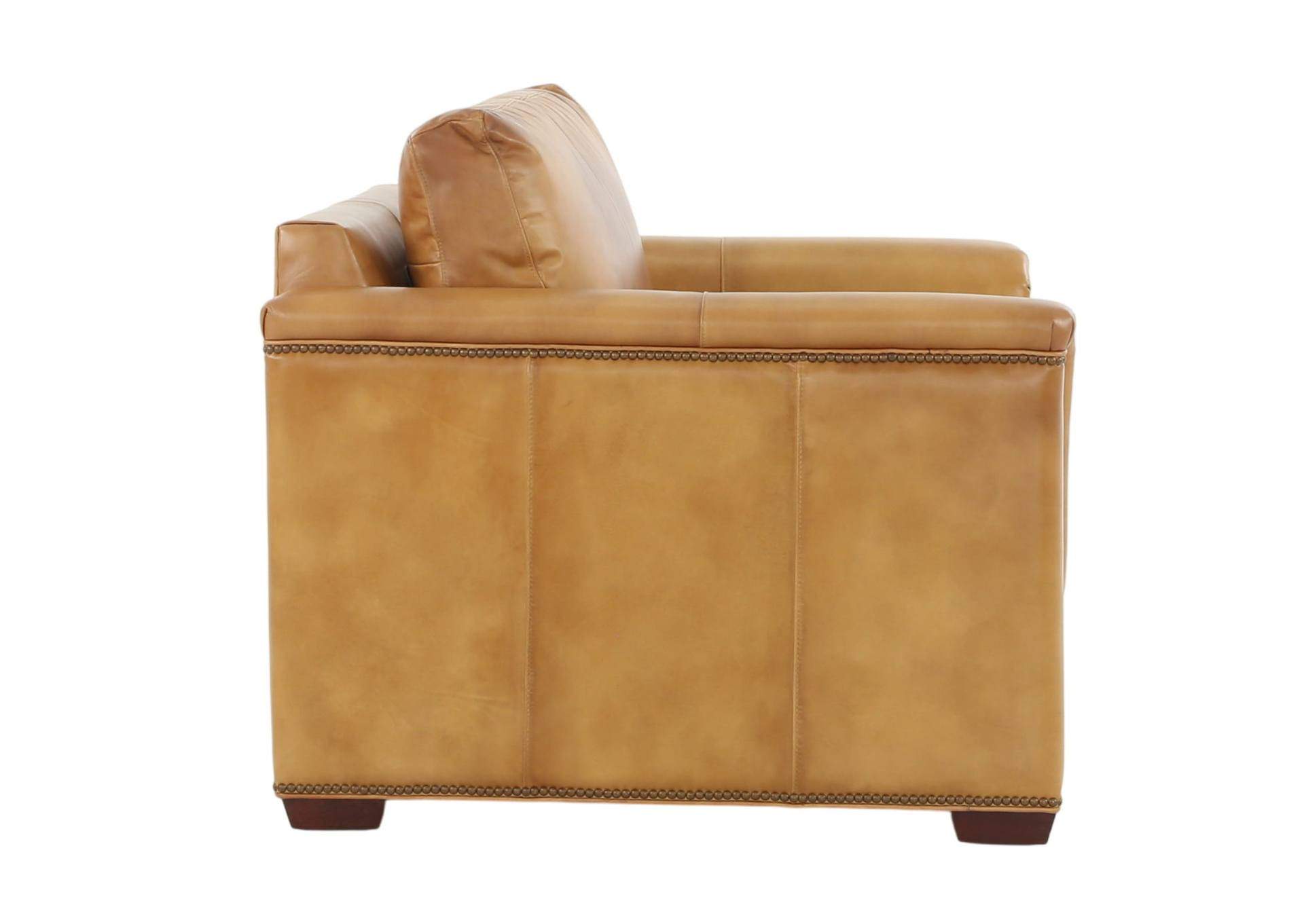 VENETIAN COGNAC LEATHER CHAIR,MNDY