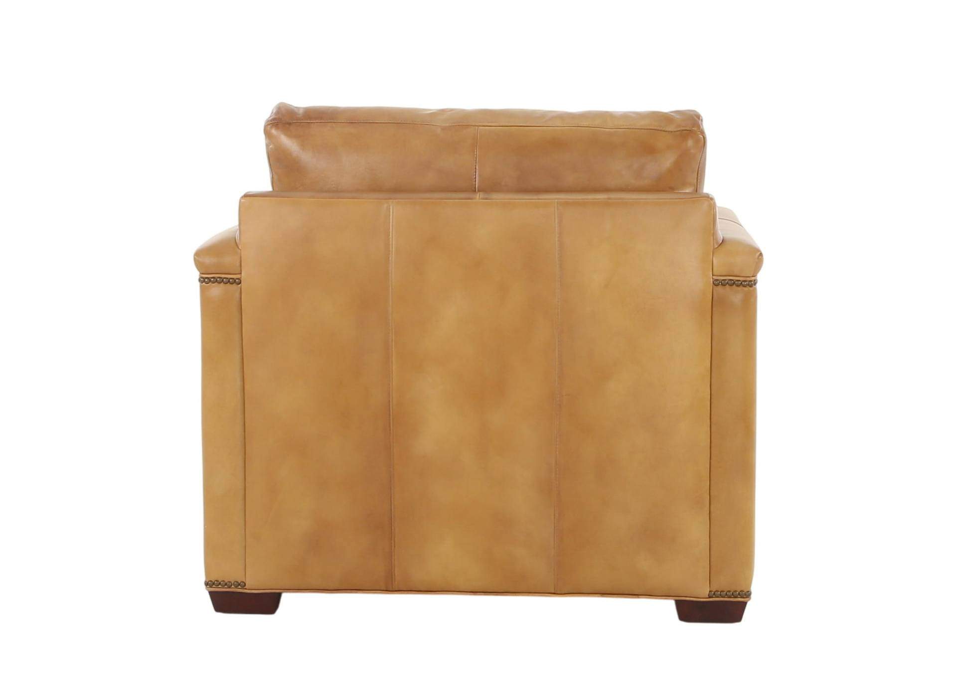 VENETIAN COGNAC LEATHER CHAIR,MNDY