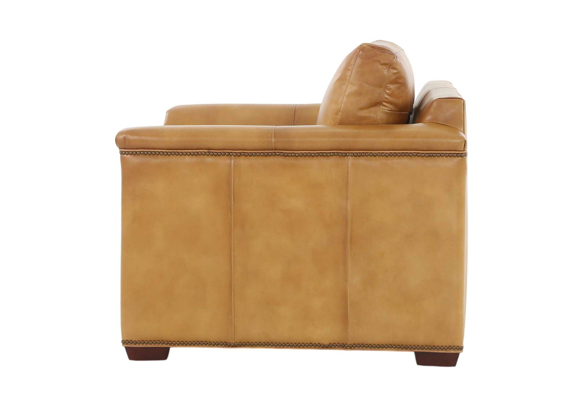 VENETIAN COGNAC LEATHER CHAIR,MNDY