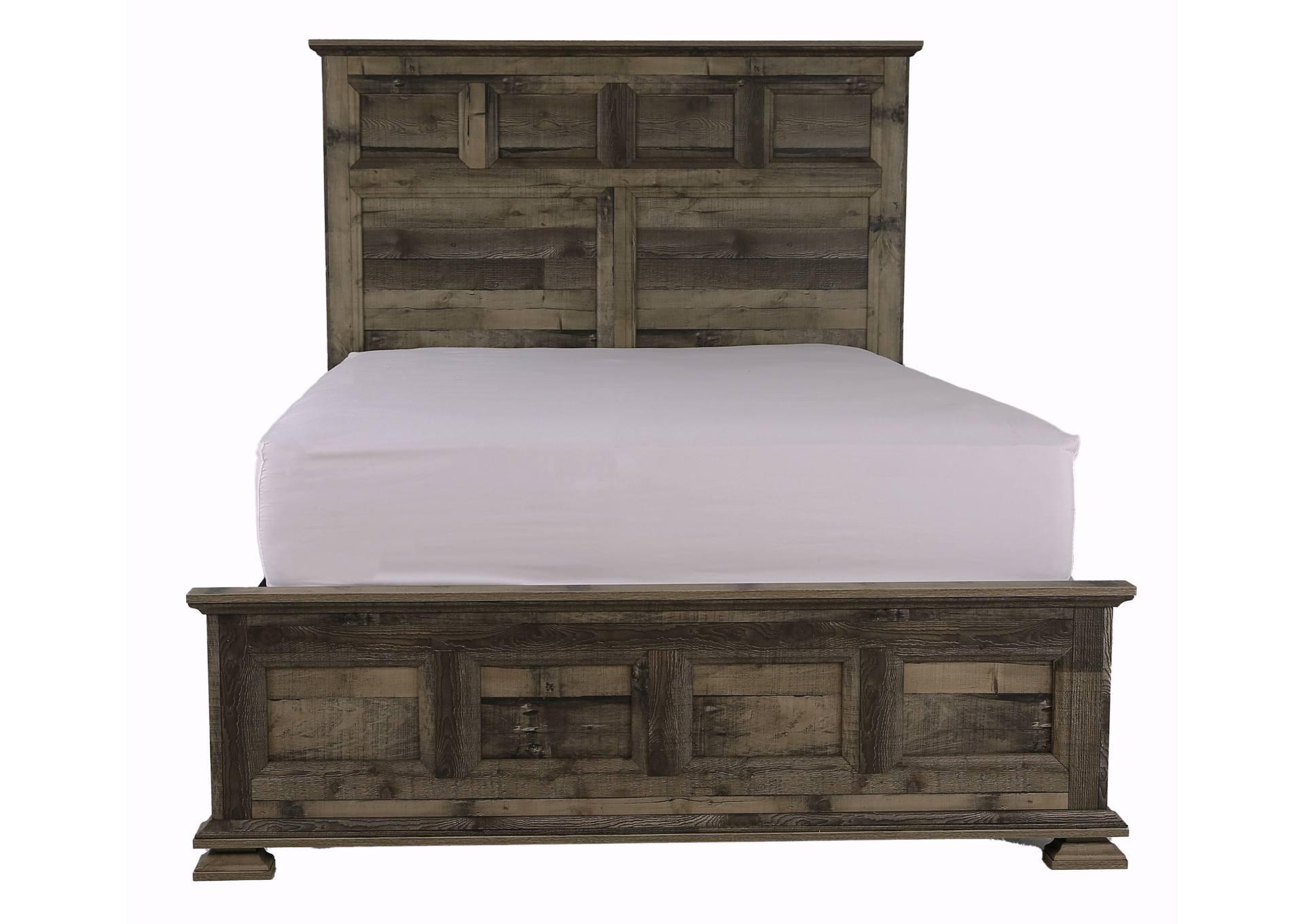 MOSSBERG RUSTIC GREY QUEEN BED,LIFESTYLE FURNITURE