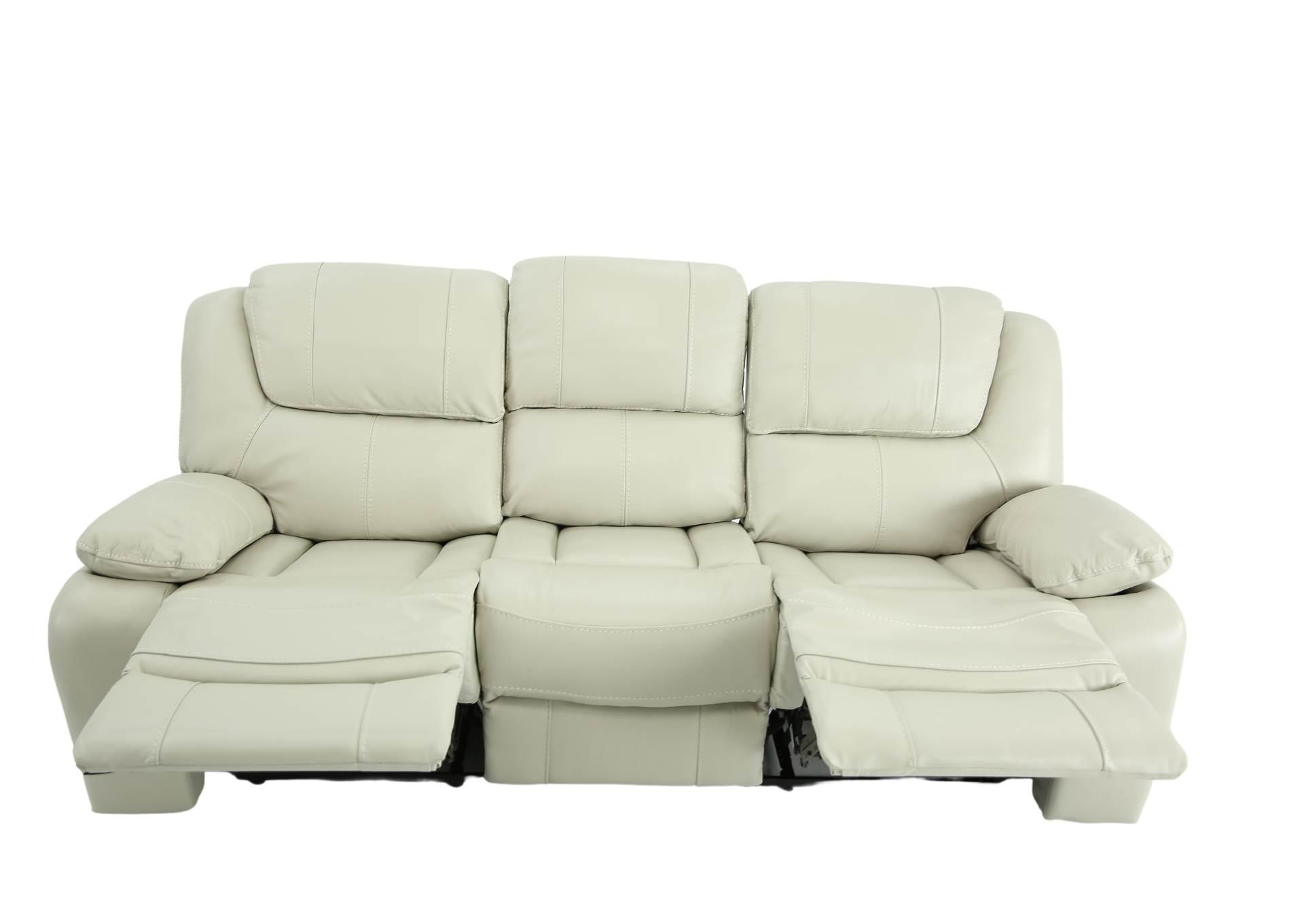 EASTON STONE LEATHER RECLINING SOFA,CHEERS