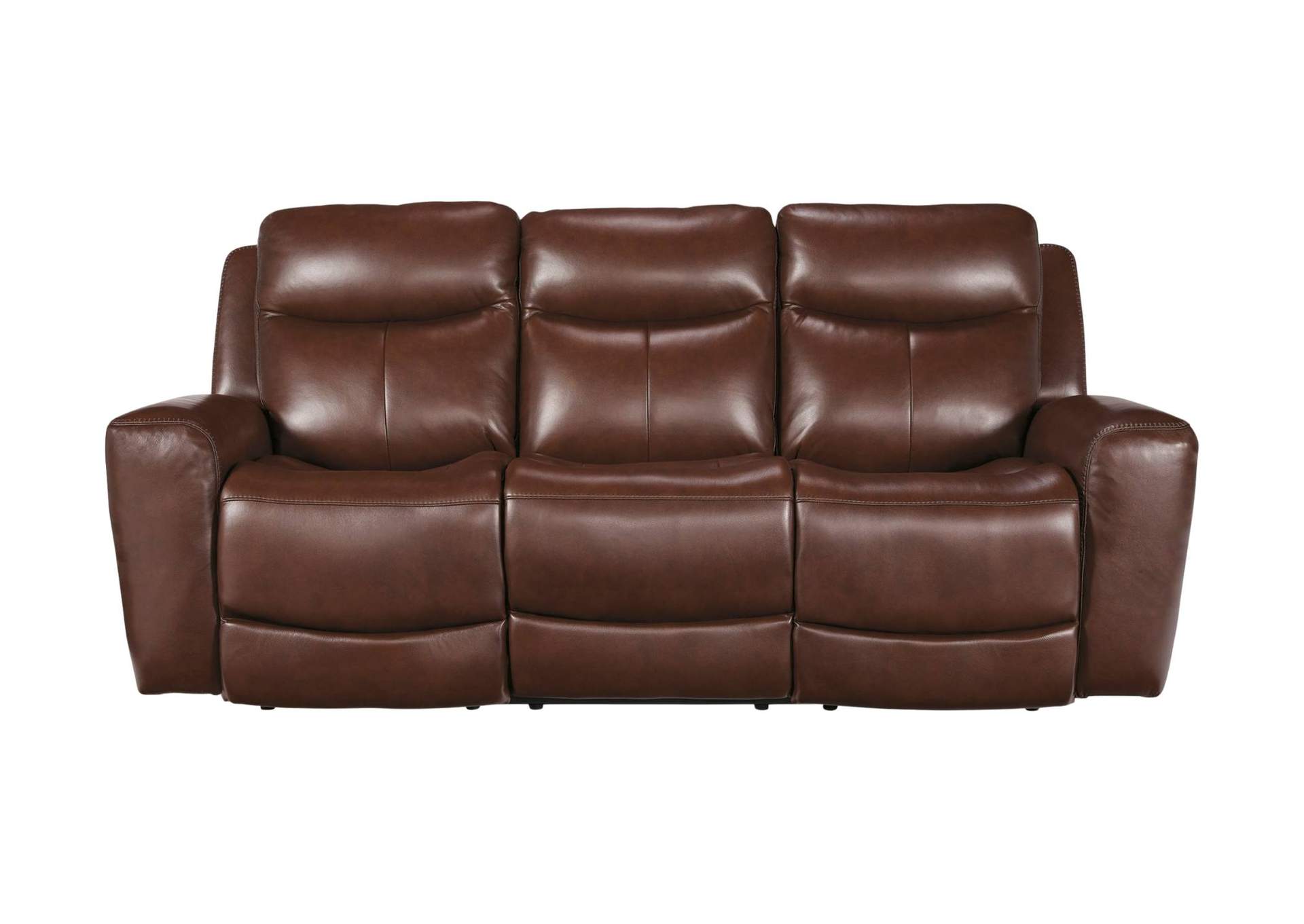 MOMENTUM MAHOGANY LEATHER 2P POWER SOFA,ASHLEY FURNITURE INC.
