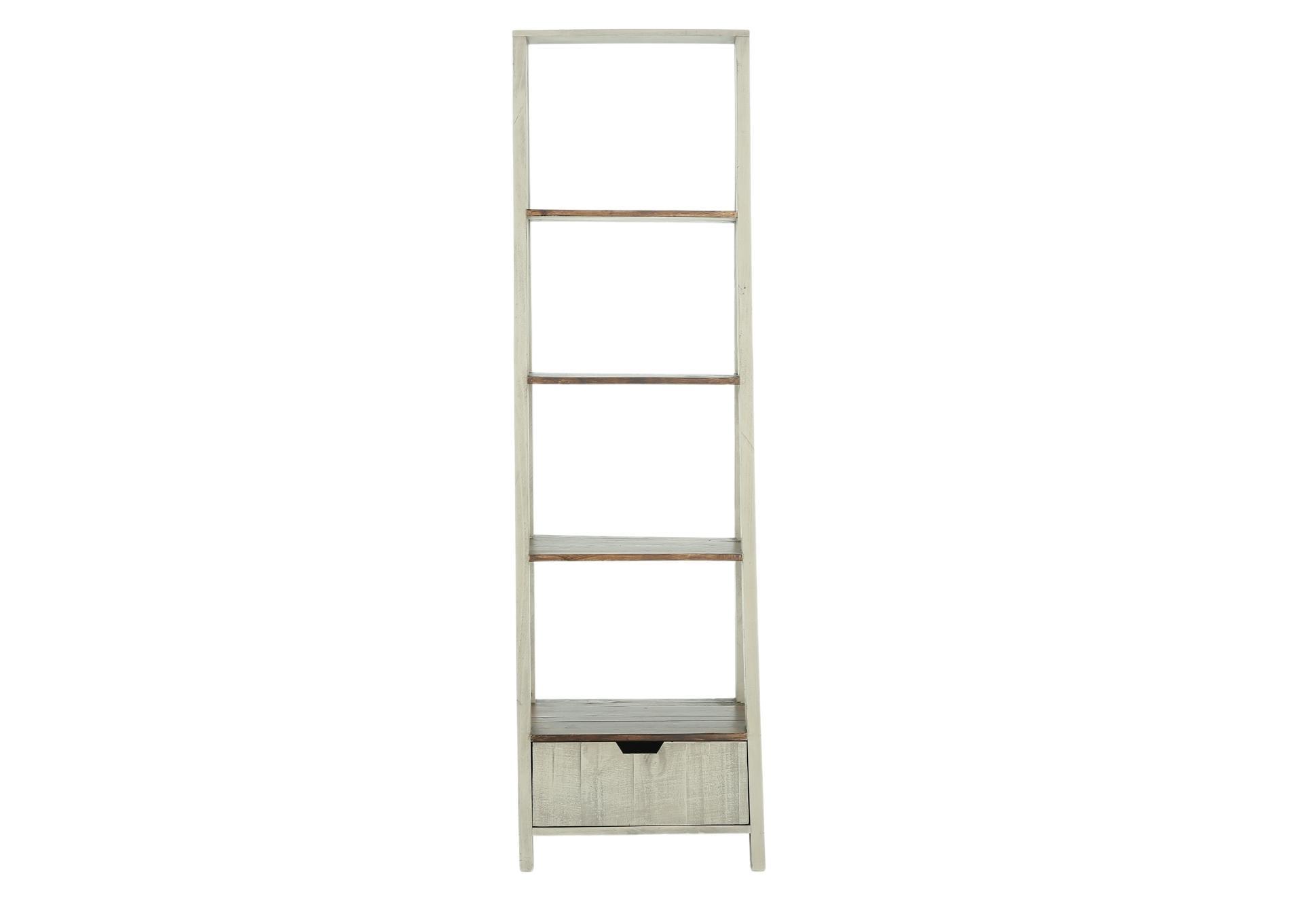 EAVIE GRAY/TOBACCO STAIR BOOKCASE,RUSTIC IMPORTS