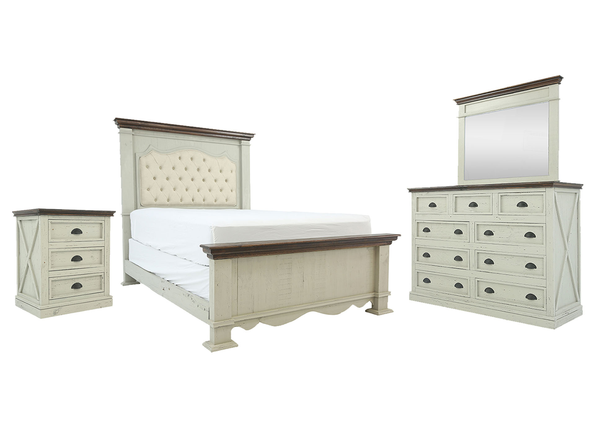 FIFTH AVENUE TWO TONE KING BEDROOM SET,ARDENT HOME