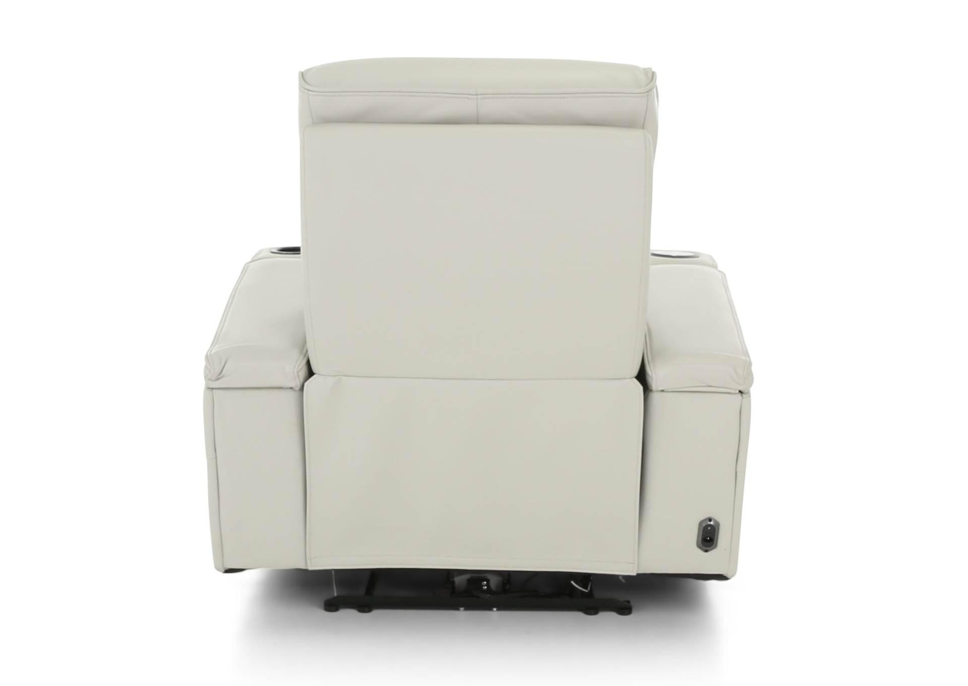 CALLIX FOG LEATHER P2 POWER RECLINER WITH LIGHTS,CHEERS