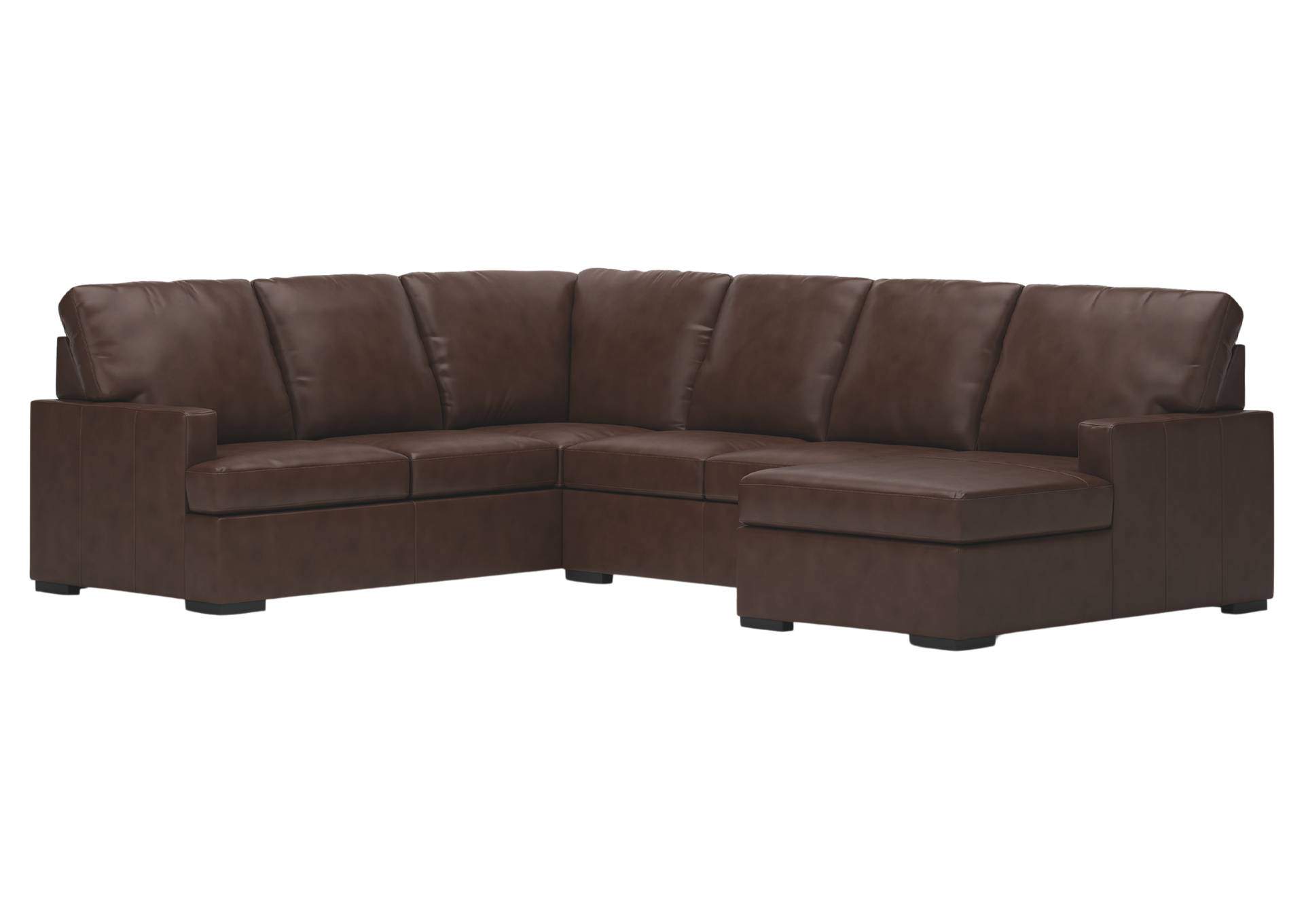 MODERN DAY COFFEE LEATHER 3 PIECE SECTIONAL,ASHLEY FURNITURE INC.